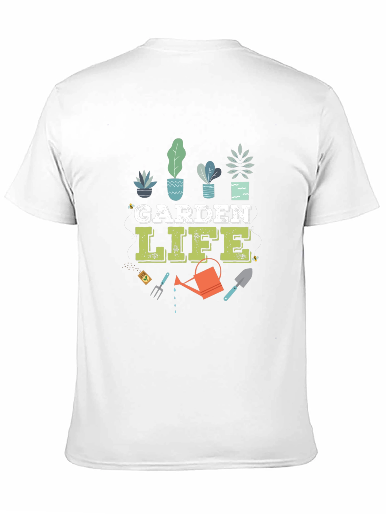 Black Garden Life Graphic T-Shirt - Black Cotton Blend Tee view 11