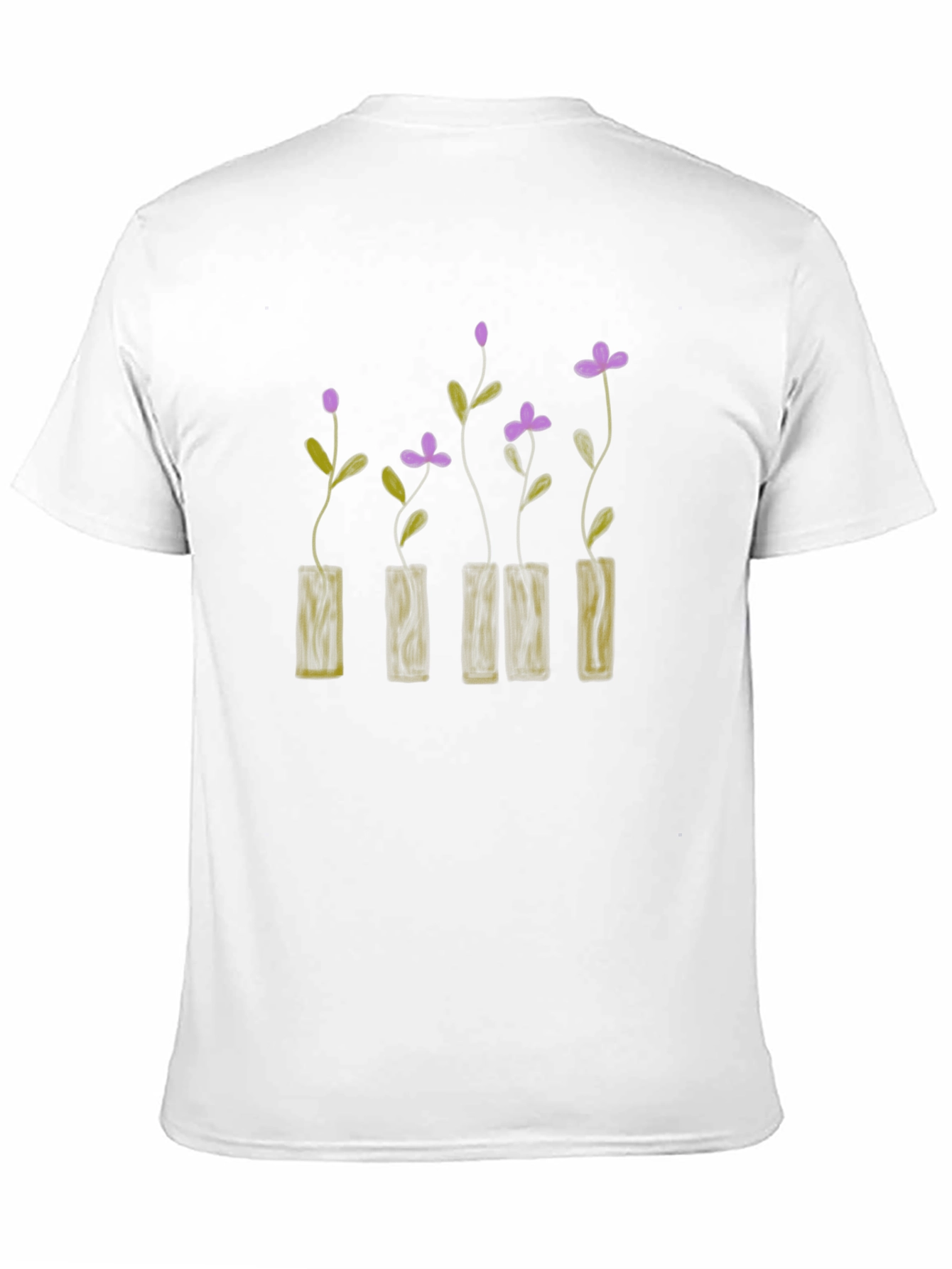 Black Floral Vase Graphic T-Shirt - Stylish & Unique Design view 11