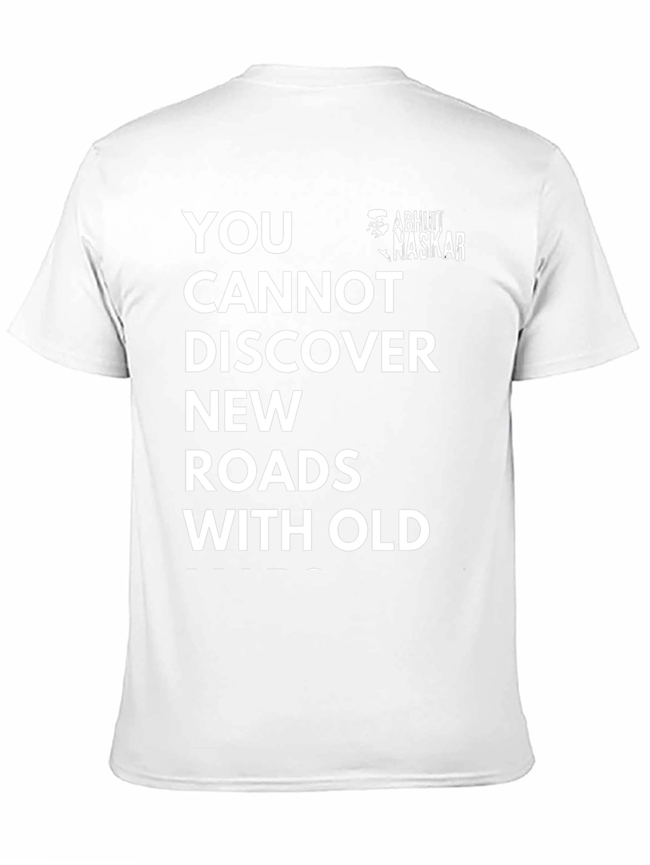 Black Motivational T-Shirt - Discover New Roads view 11