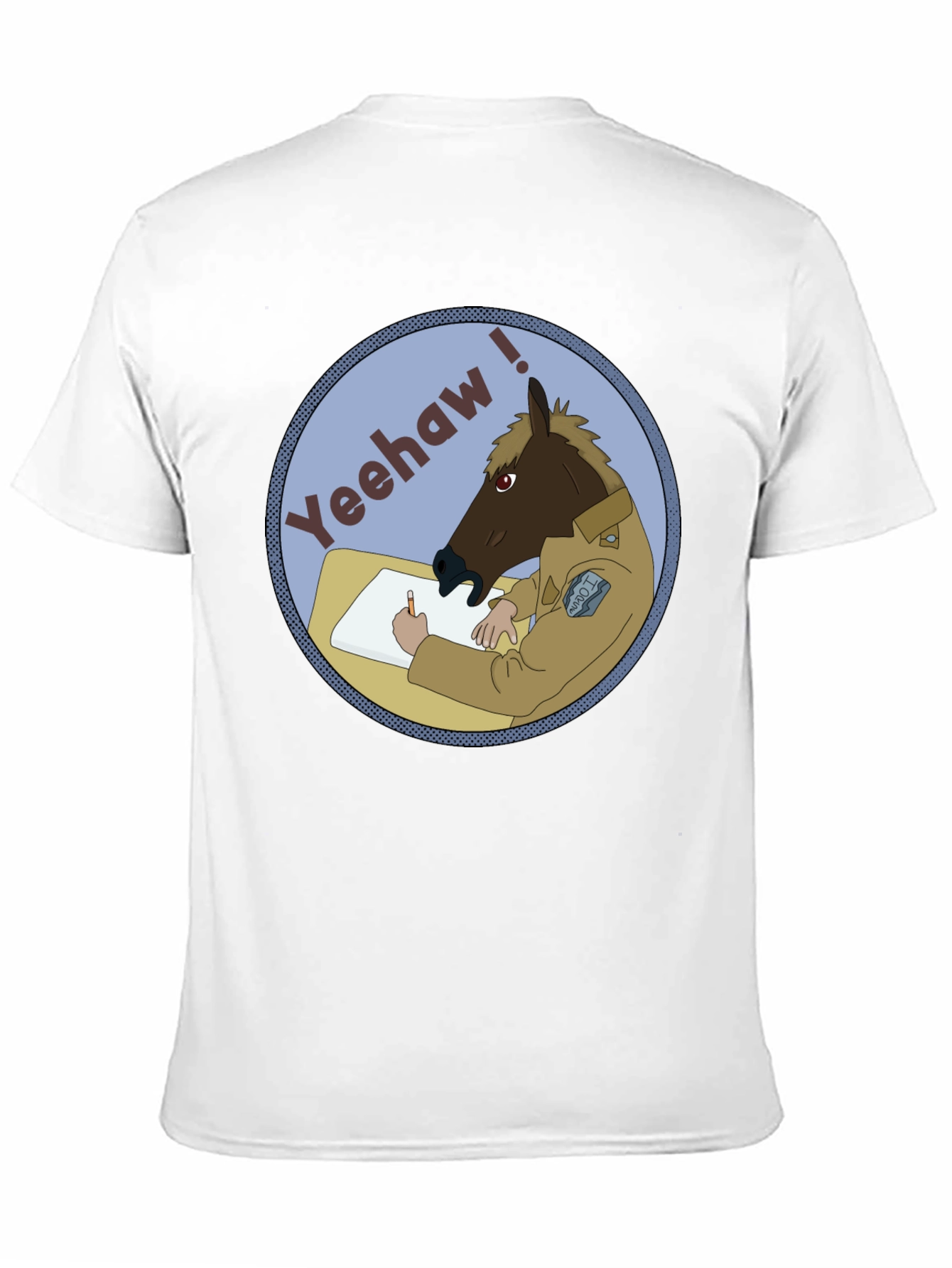 Black Yeehaw Horse T-Shirt - Funny Graphic Tee view 11