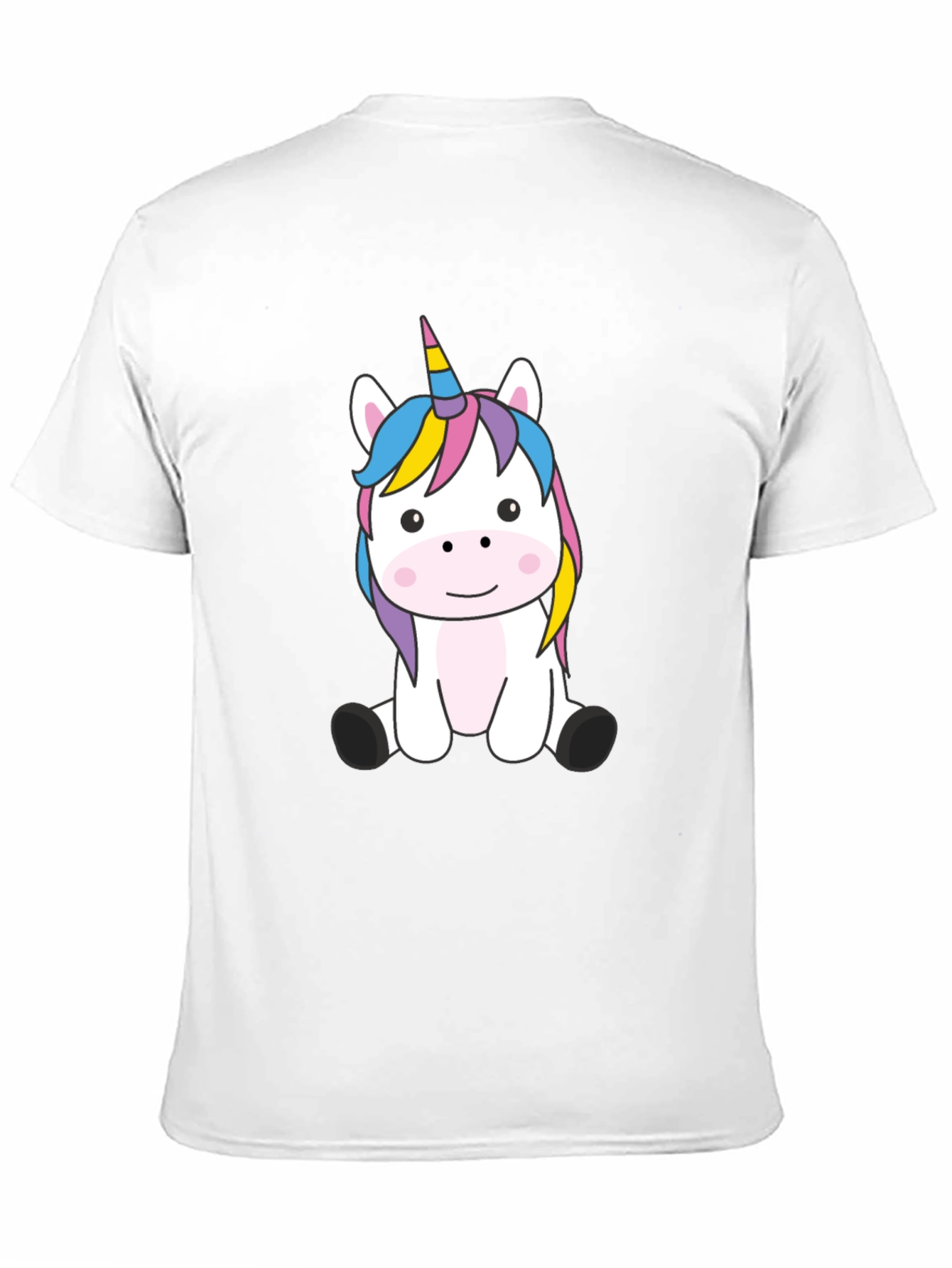 Black Unicorn Graphic Black T-Shirt view 11