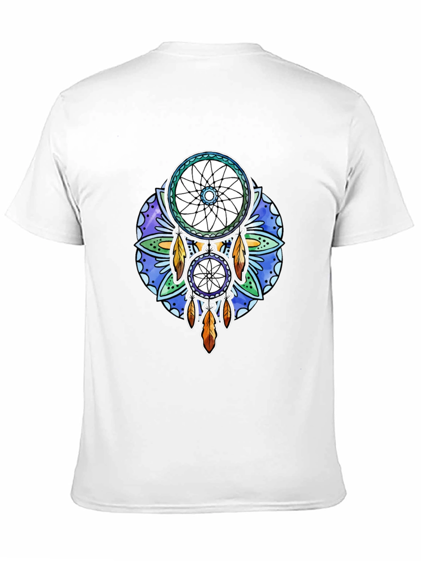 Black Dreamcatcher Graphic Black T-Shirt view 11