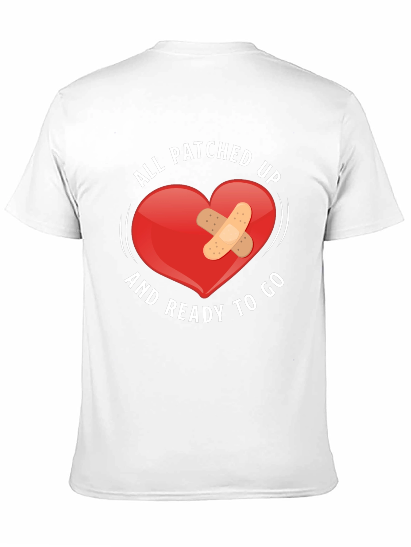 Black Patched Up Heart Graphic T-Shirt view 11
