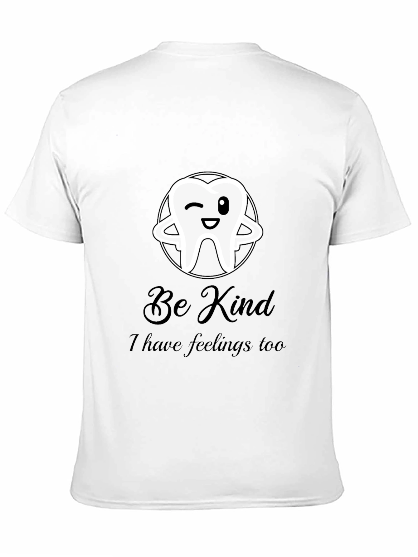 Black Be Kind Tooth Graphic T-Shirt - Soft Cotton Blend view 11