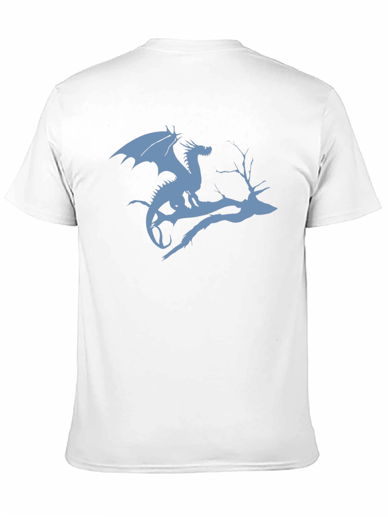 Black Dragon on Branch Graphic T-Shirt - Black view 11