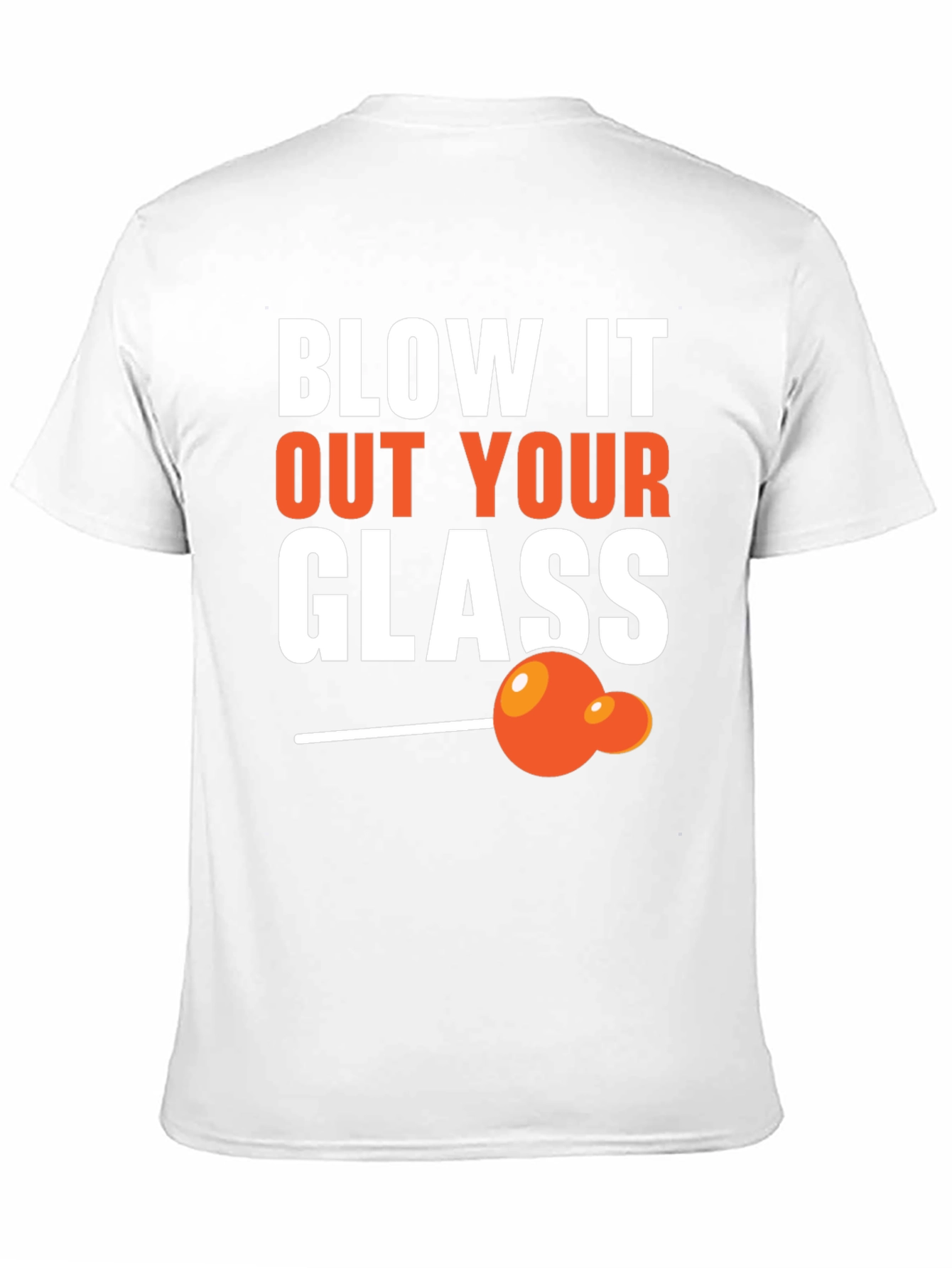Black Blow It Out Your Glass Funny T-Shirt view 11