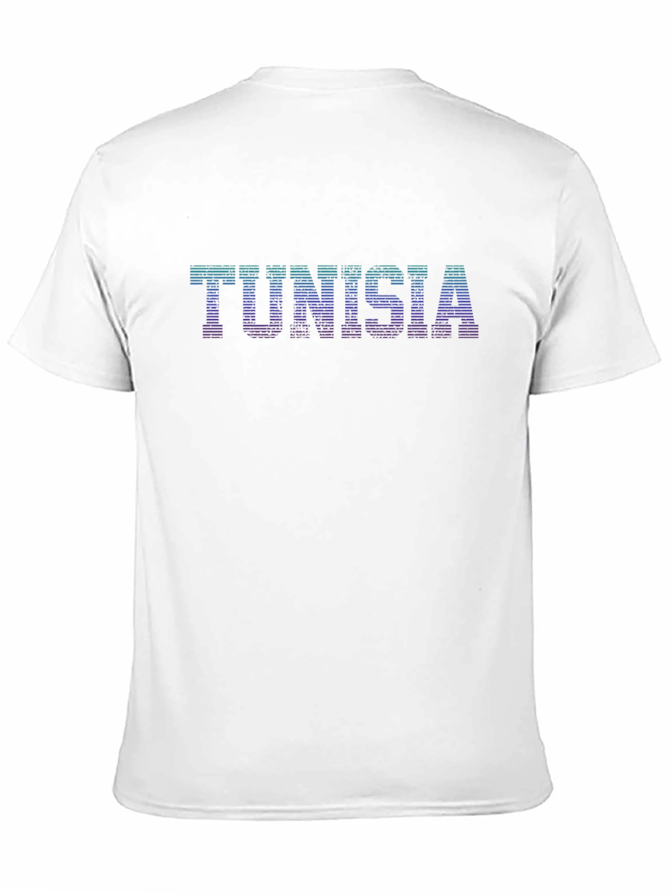 Black Tunisia Retro Graphic Tee - Black Cotton T-Shirt view 11