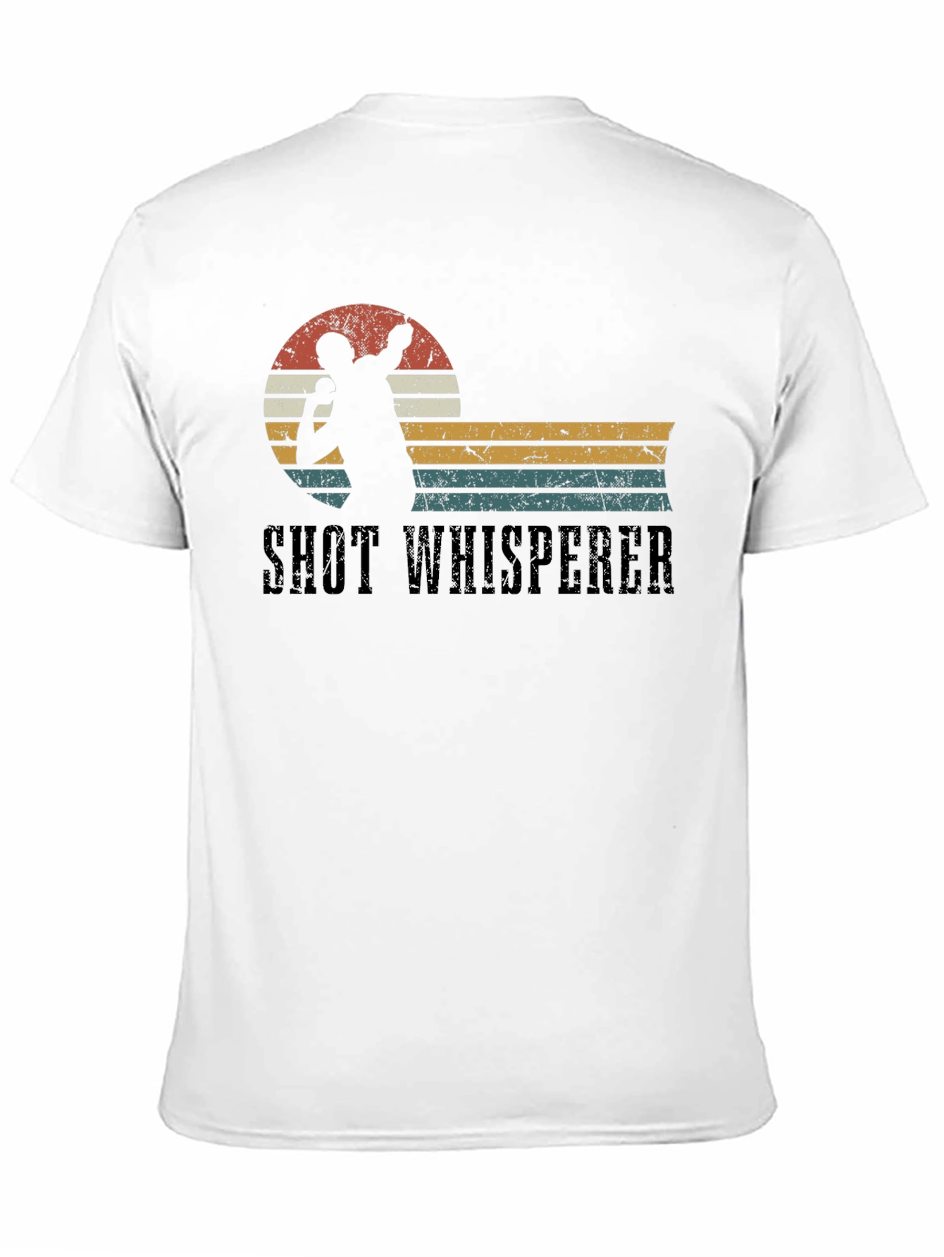 Black Shot Whisperer Throwing Sports T-Shirt view 11