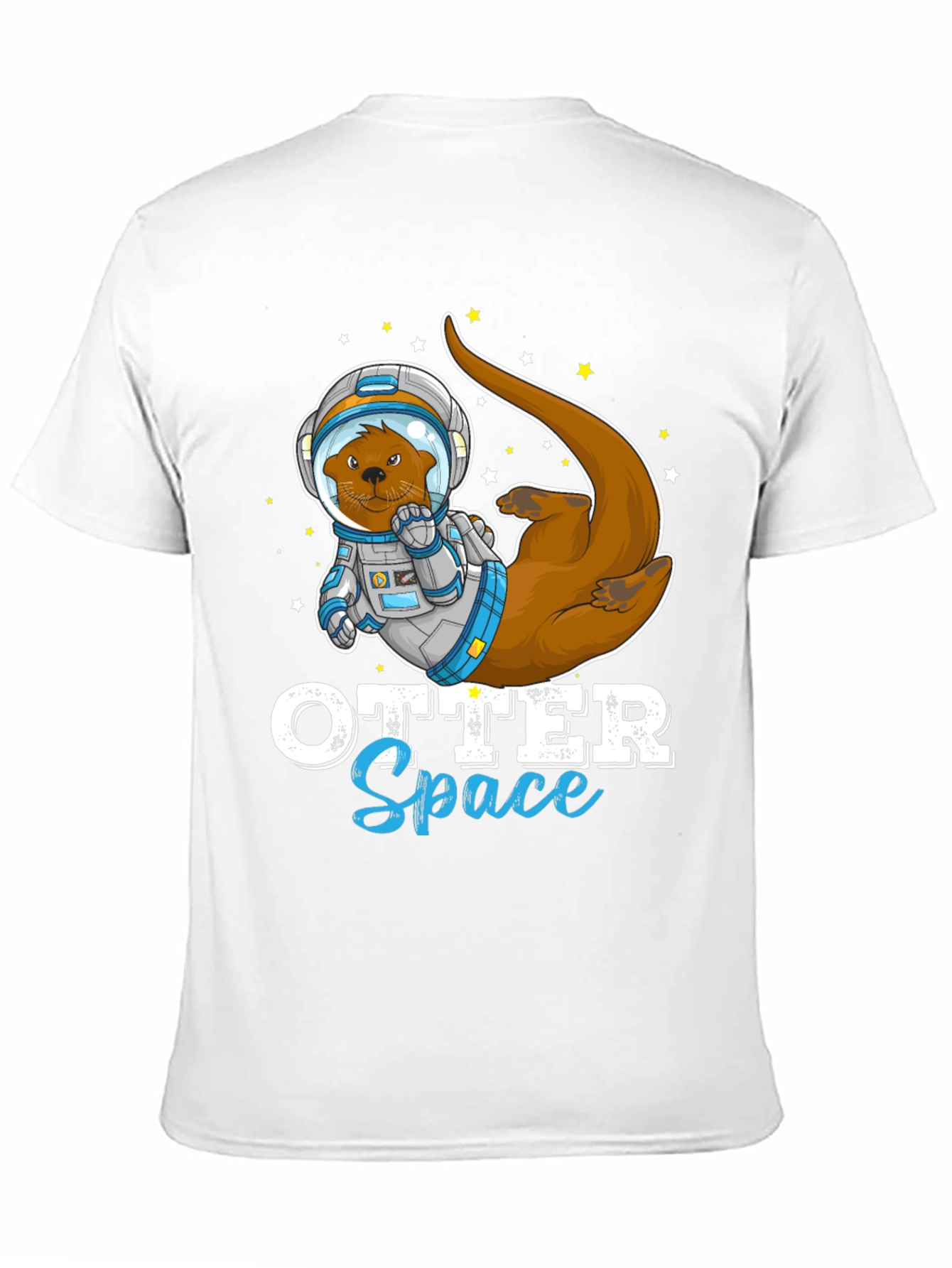 Black Otter Space T-Shirt - Funny Astronaut Animal Tee view 11