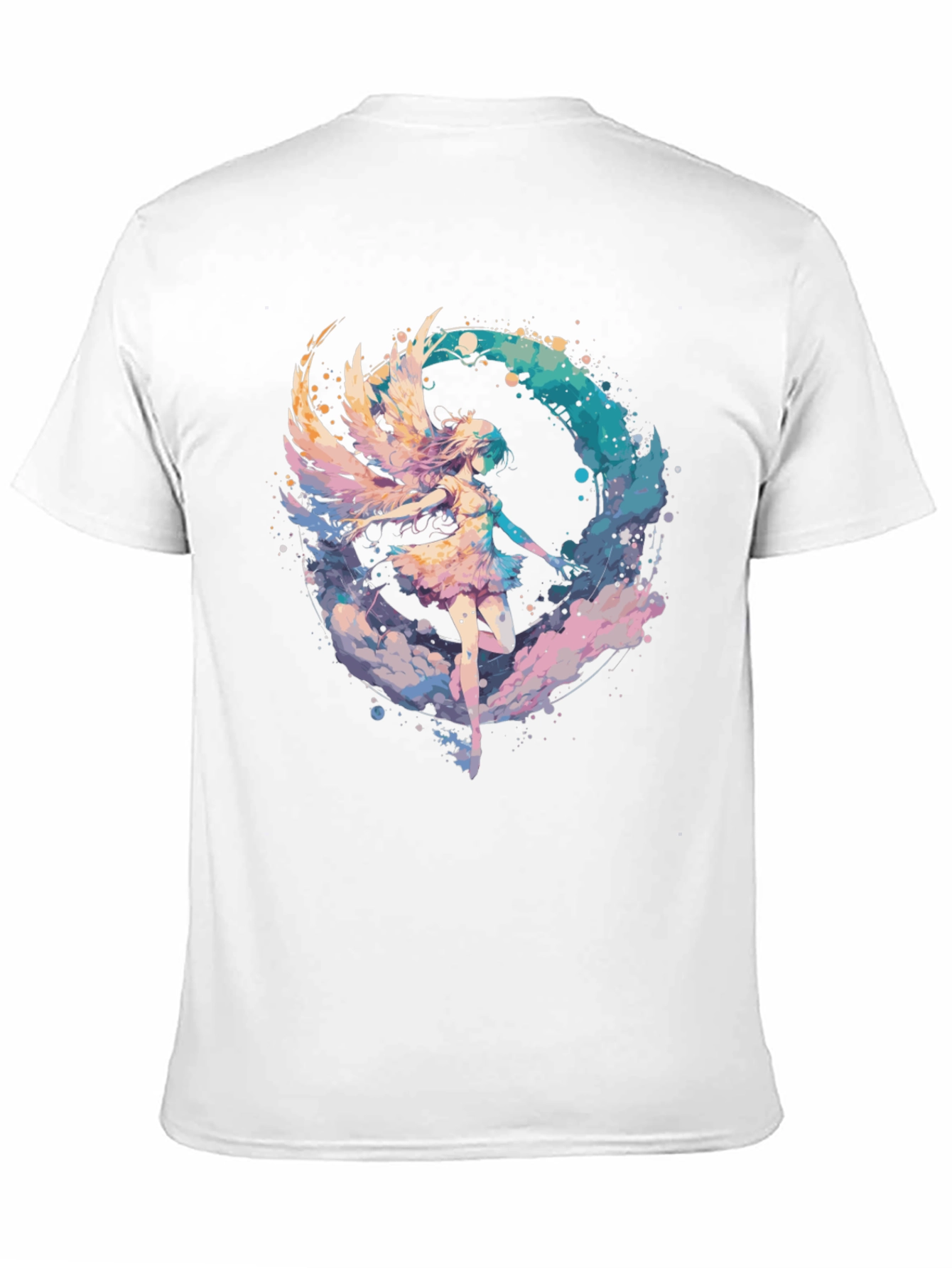 Black Angel Wing Graphic Tee - Stylish Comfort view 11