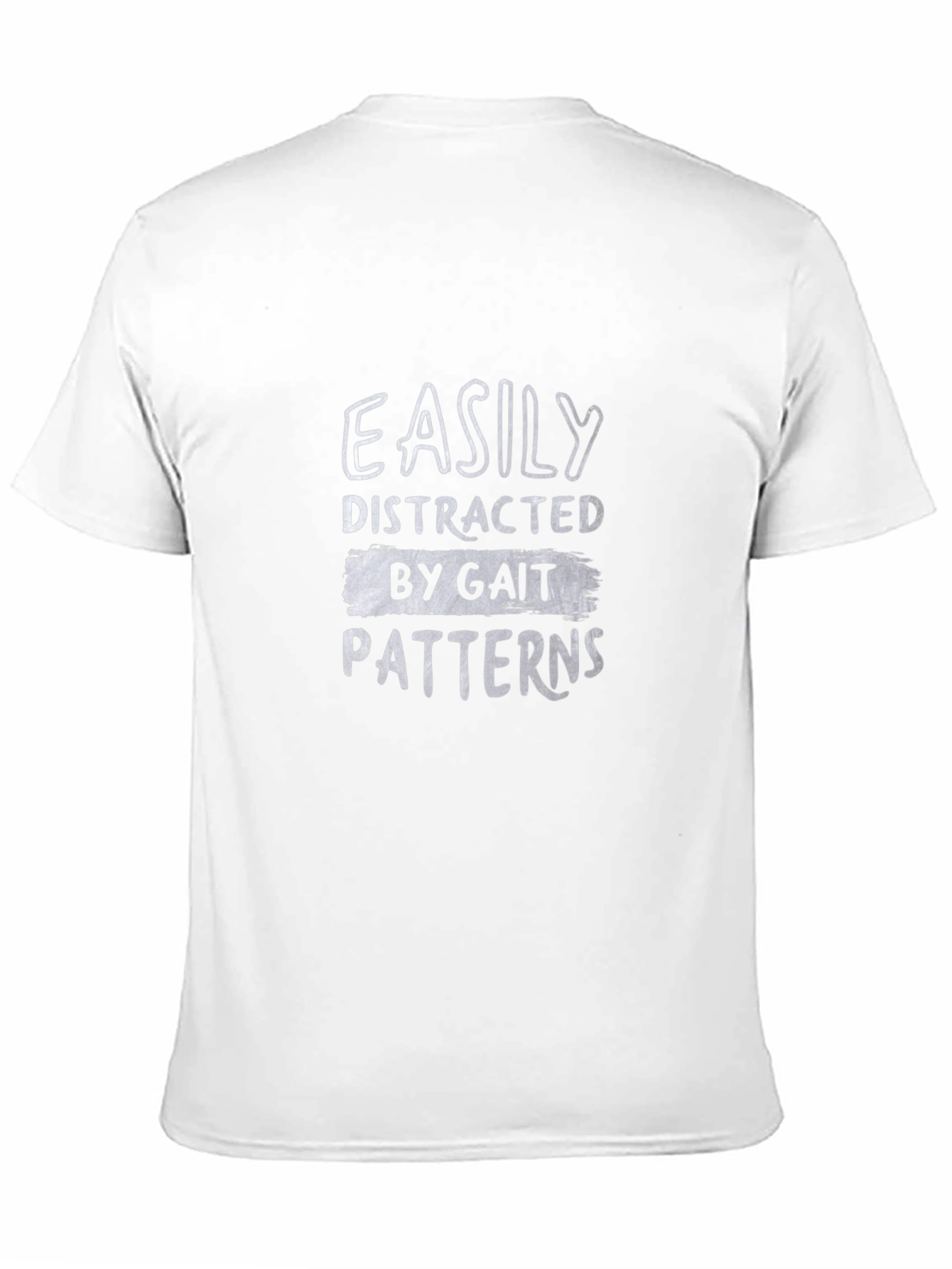 Black Easily Distracted By Gait Patterns Black Tee view 11
