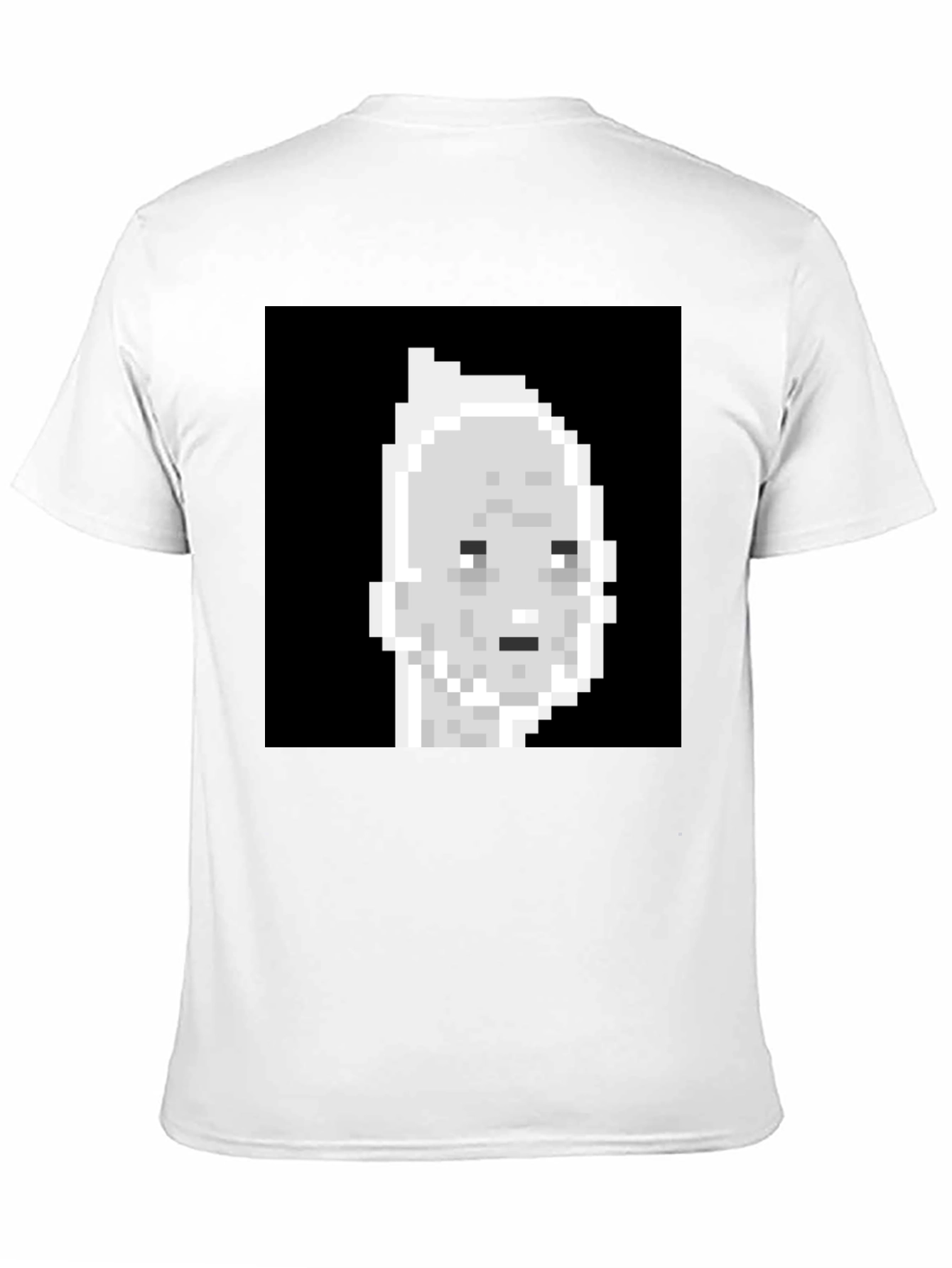 Black Pixel Art T-Shirt - Retro Style Tee view 11