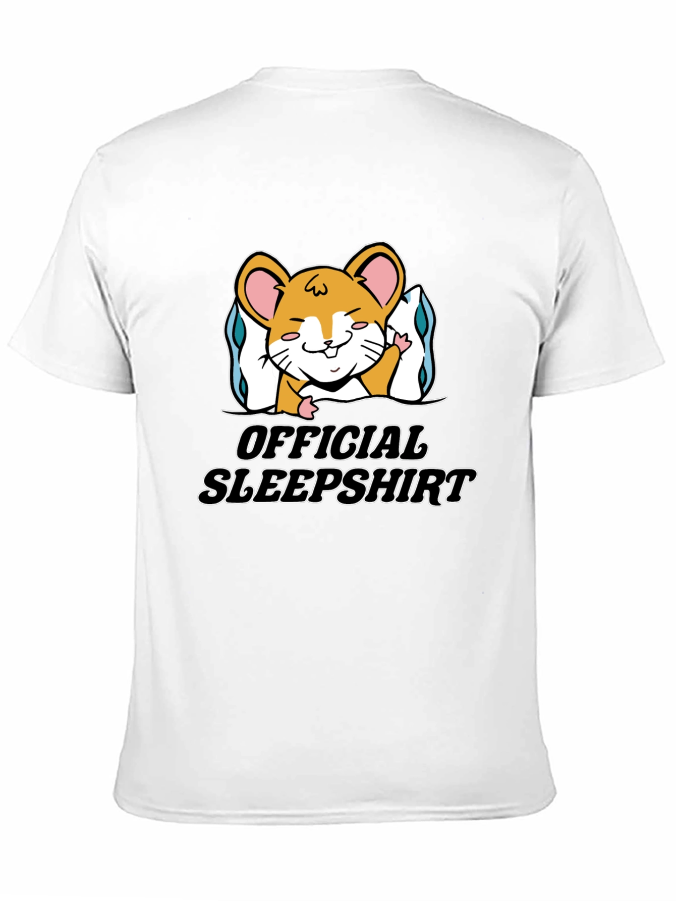 Black Official Sleepshirt Hamster Tee - Black Cotton Blend view 11