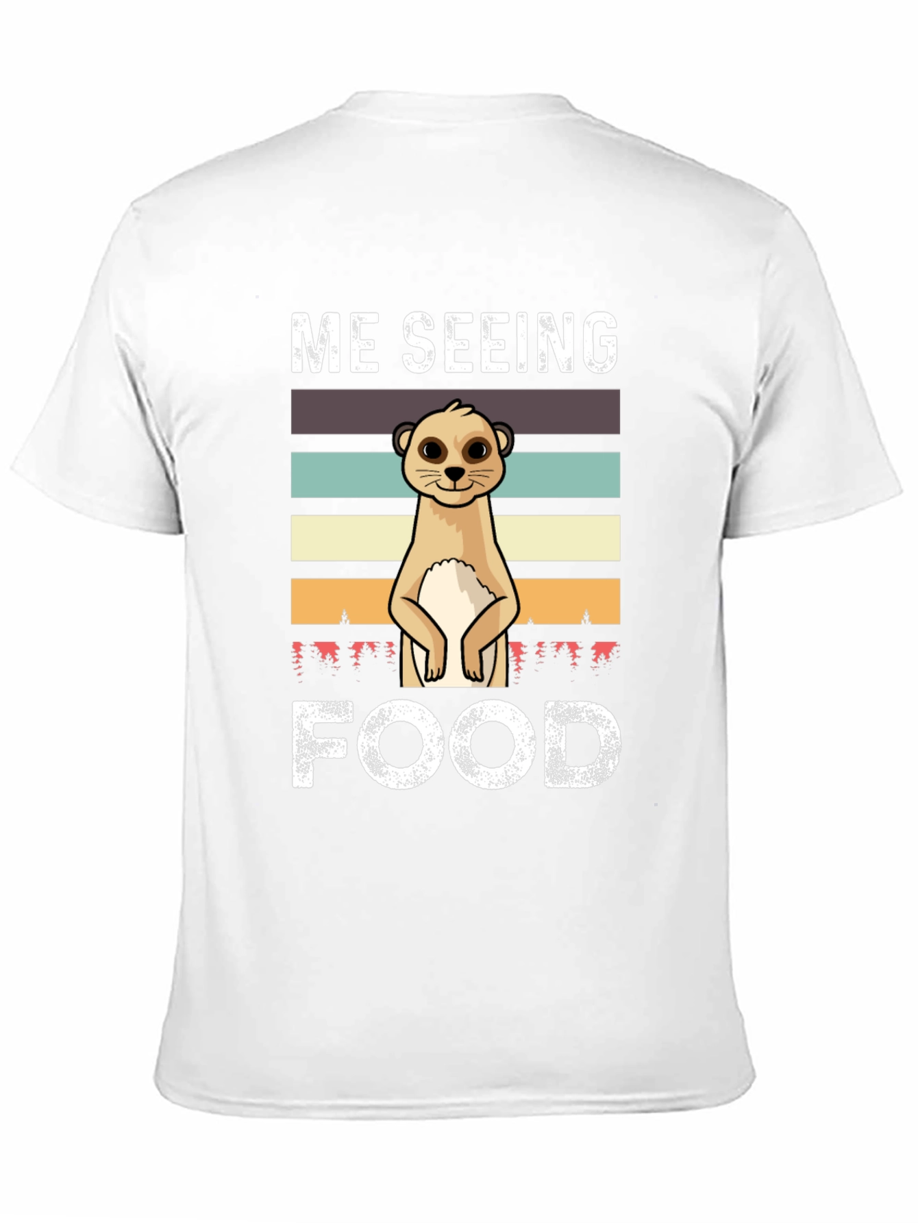 Black Me Seeing Food Meerkat Graphic Tee view 11