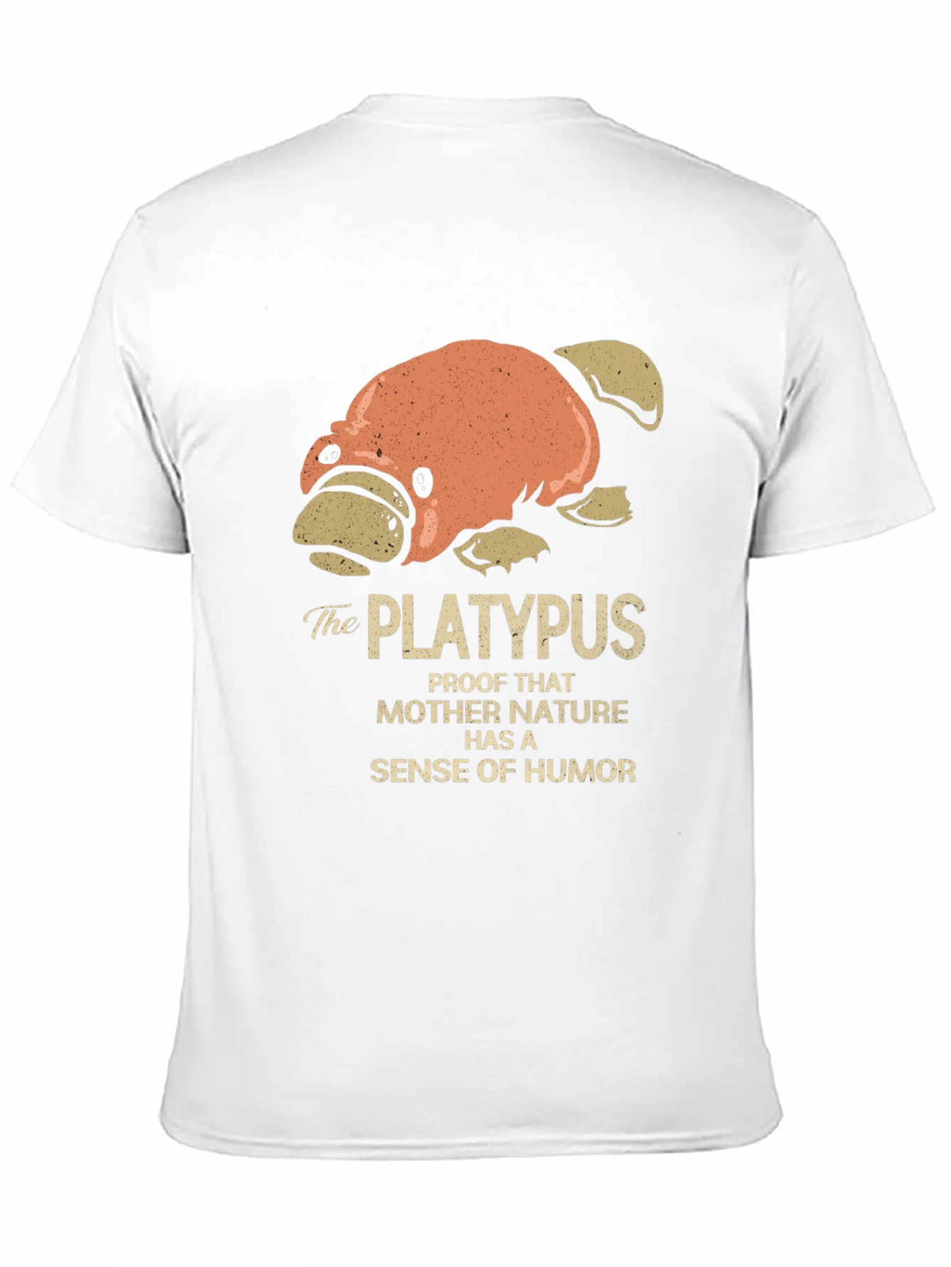 Black Funny Platypus Humor T-Shirt - Mother Nature Joke Tee view 11