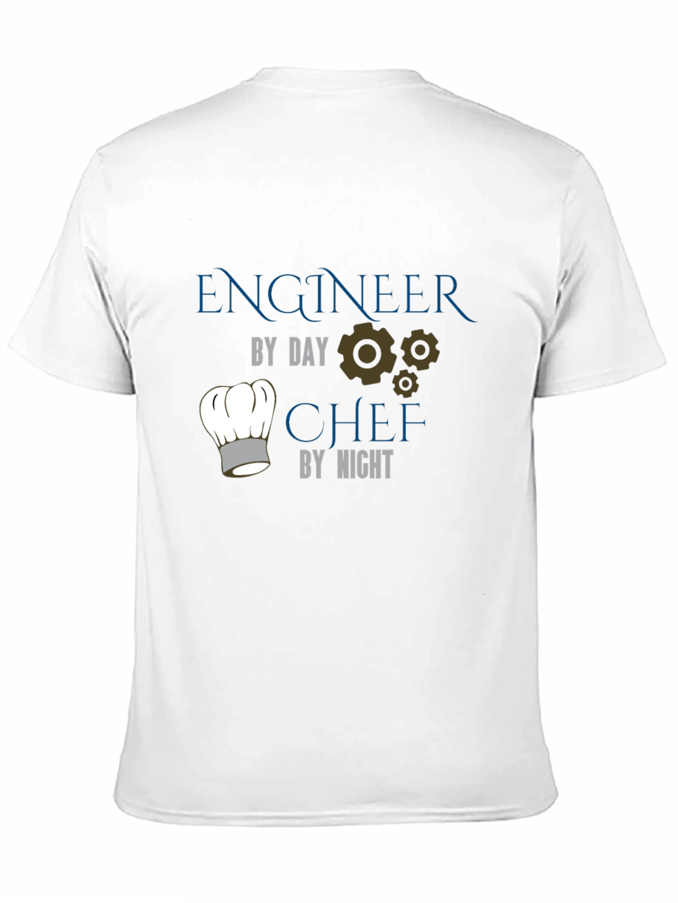 Black Engineer by Day, Chef by Night Black T-Shirt view 11