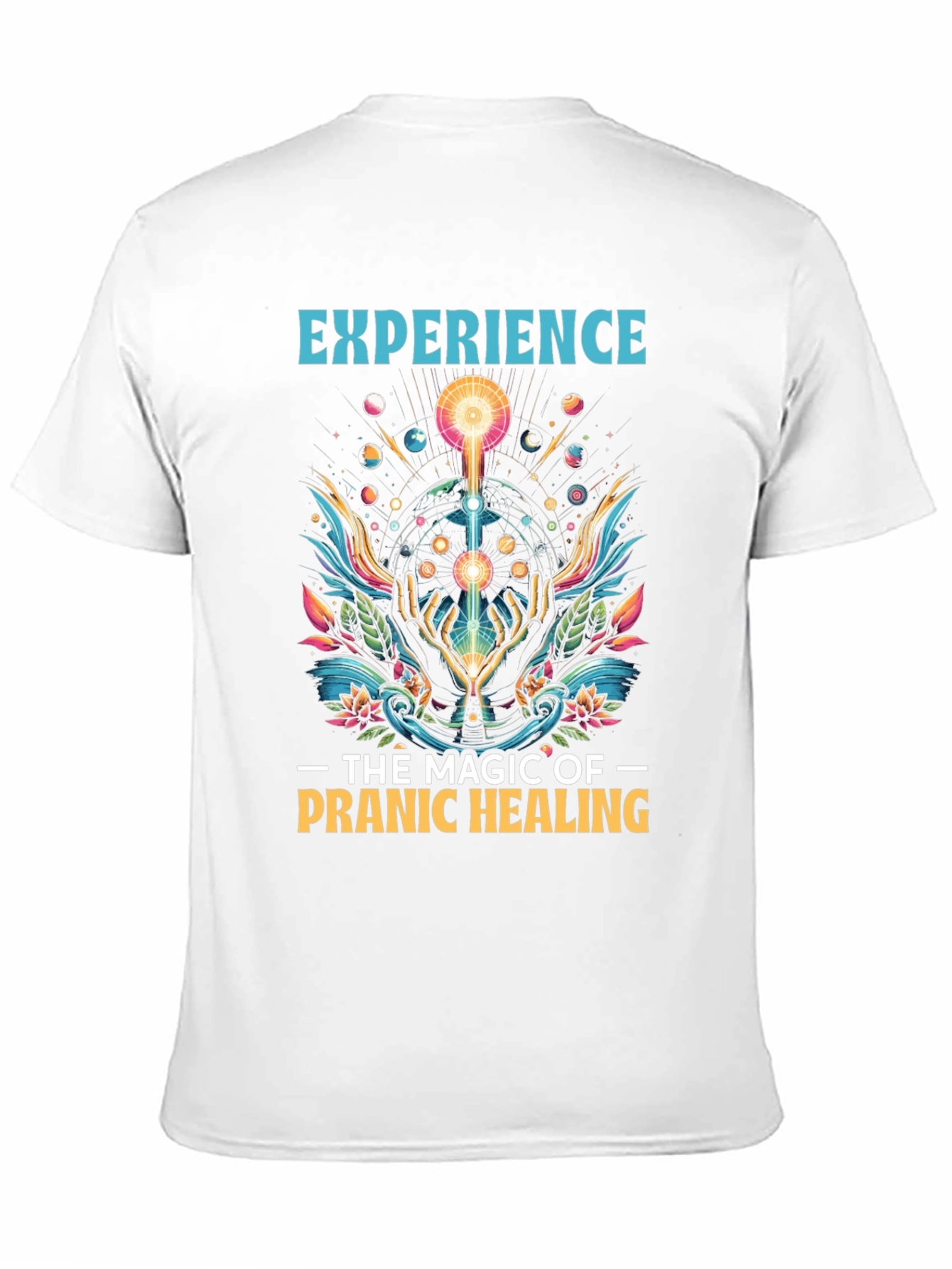 Black Pranic Healing Graphic T-Shirt view 11