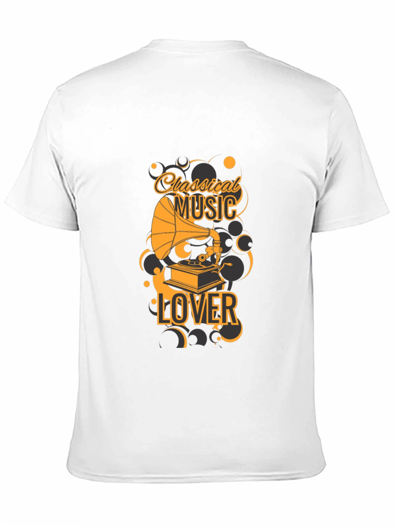 Black Classical Music Lover T-Shirt - Vintage Style view 11