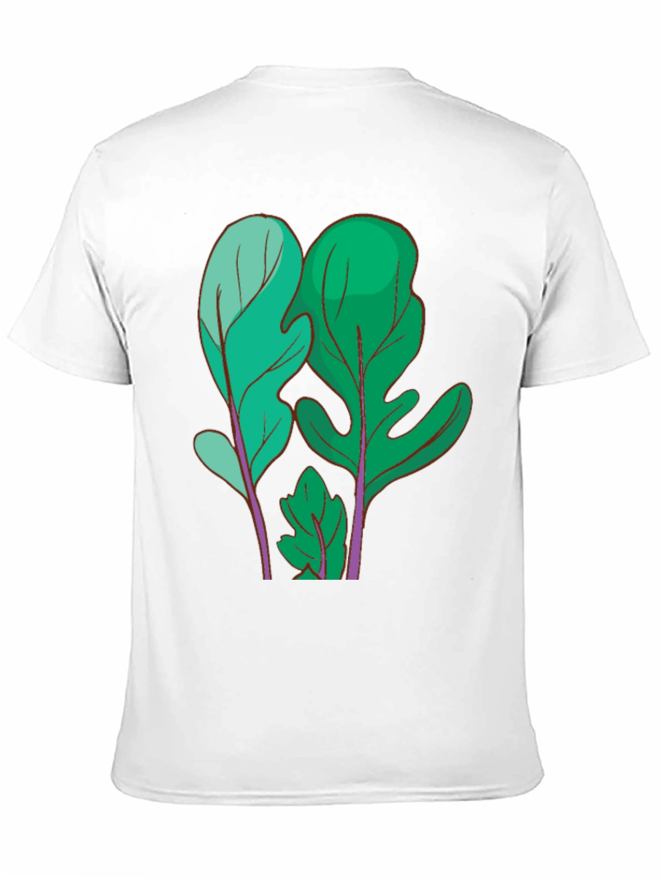 Black Leaf Print T-Shirt view 11