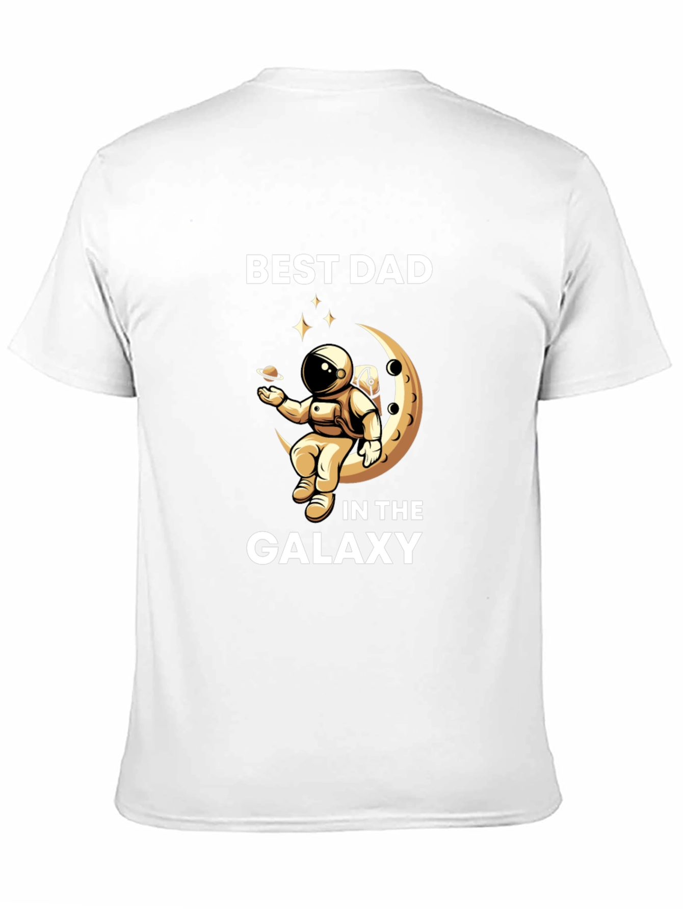 Black Best Dad Galaxy T-Shirt view 11