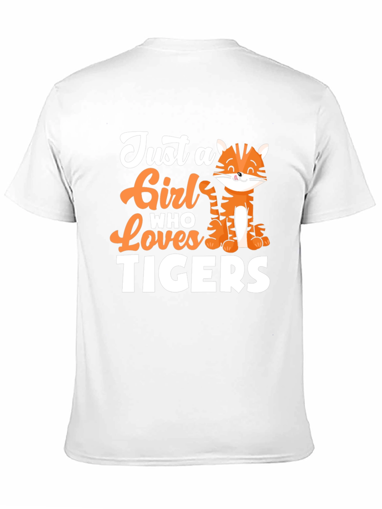 Black Just a Girl Who Loves Tigers Graphic Tee view 11