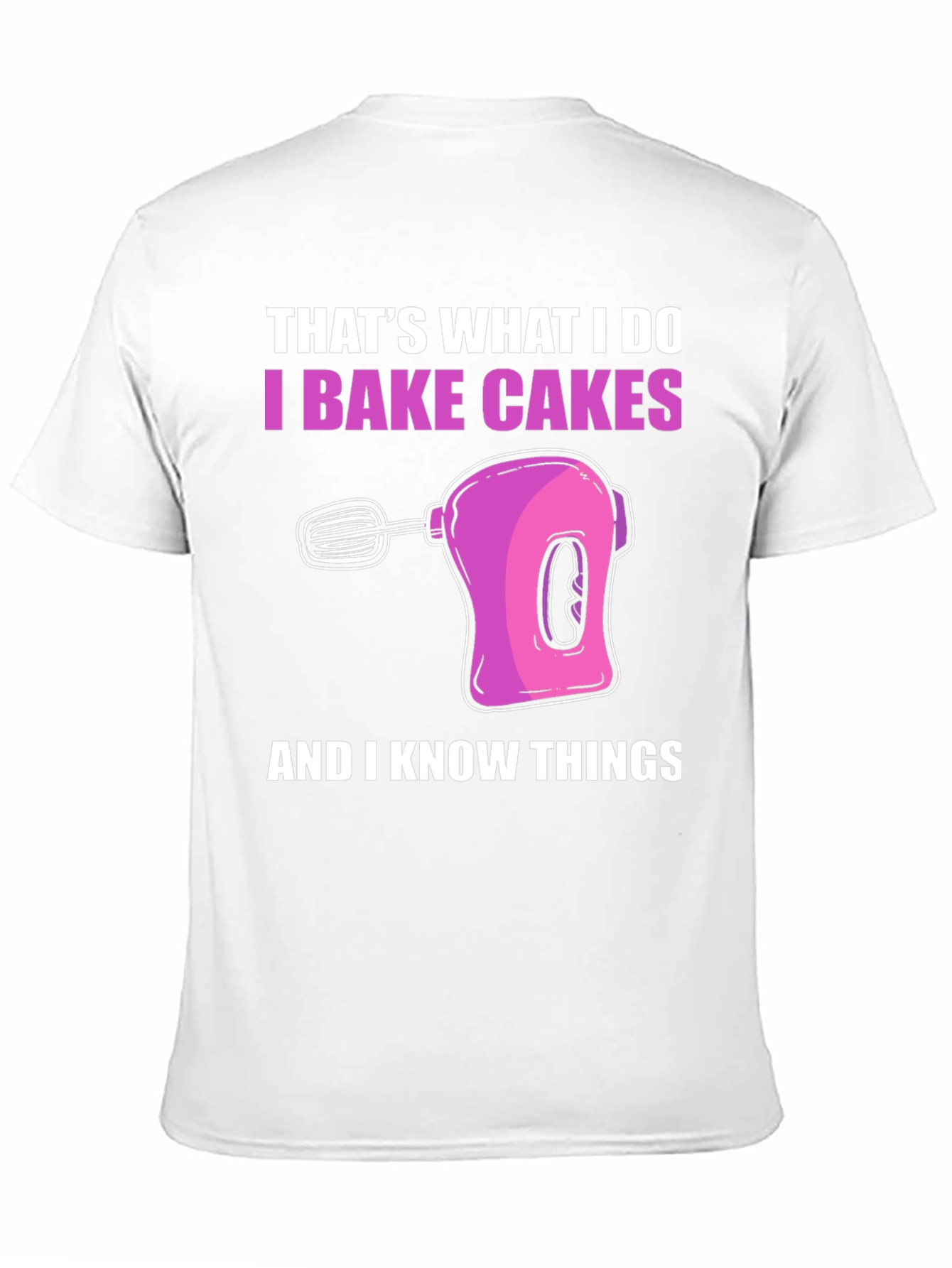 Black I Bake Cakes T-Shirt view 11