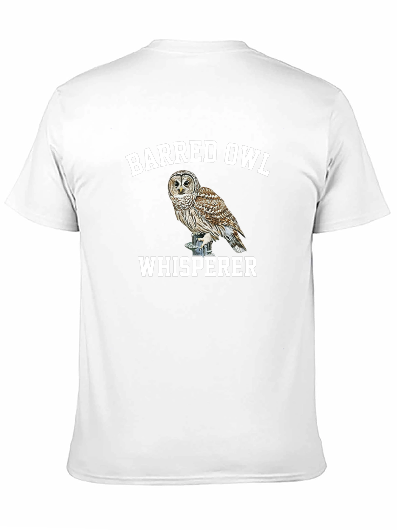 Black Barred Owl Whisperer Black T-Shirt view 11