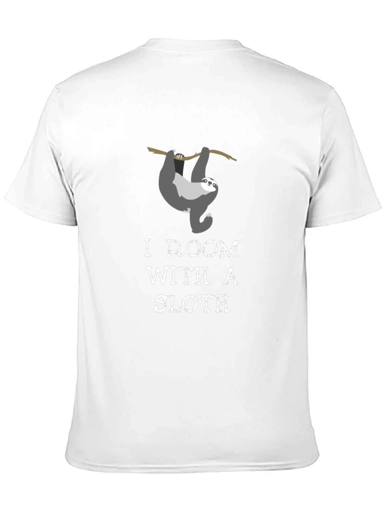 Black I Room With A Sloth T-Shirt view 11