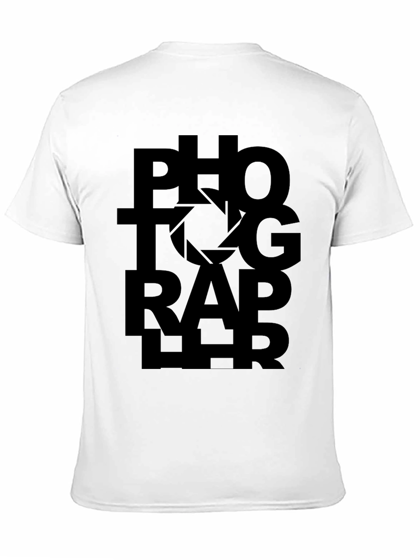 Black Photographer Graphic Tee - Black Unisex T-Shirt view 11