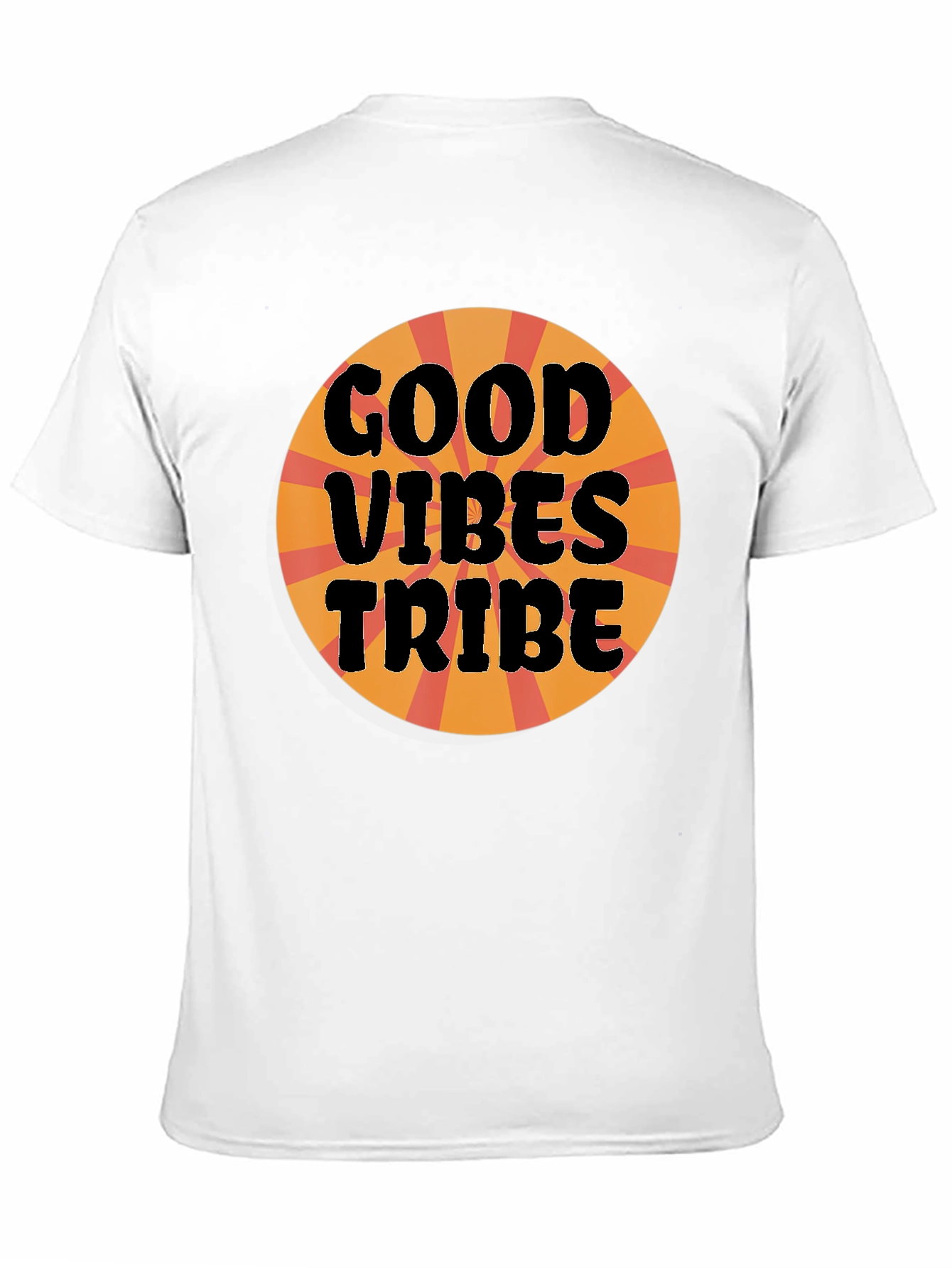 Black Good Vibes Tribe Graphic Tee - Black Cotton T-Shirt view 11