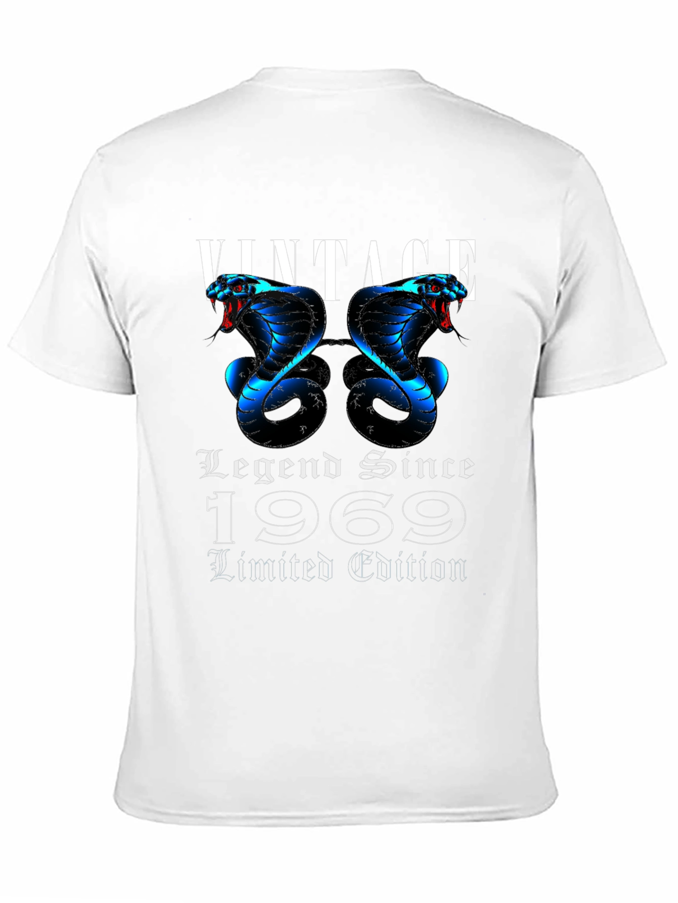 Black Vintage Cobra Legend 1969 Limited Edition Black T-Shirt view 11