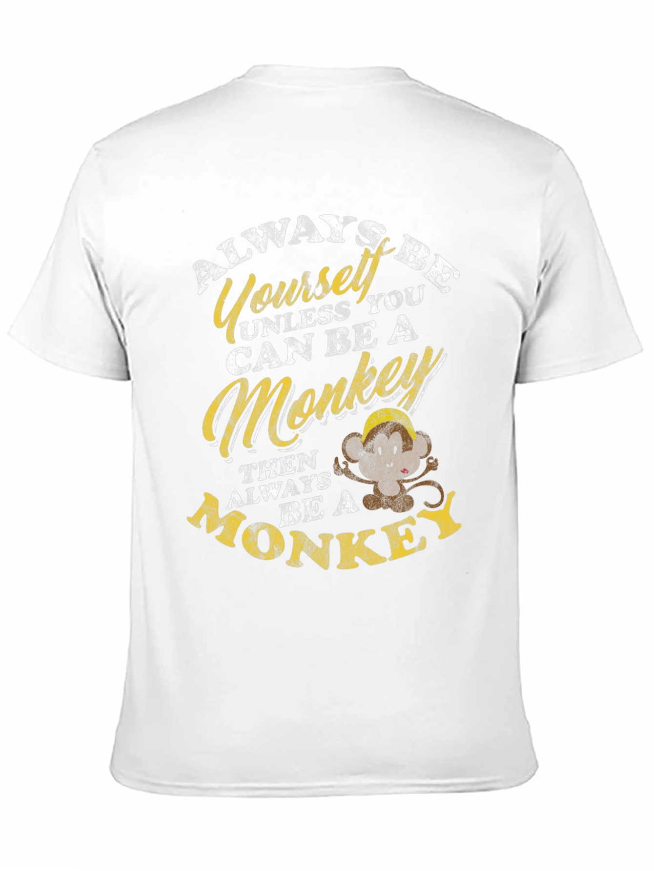 Black Always Be Yourself Unless Monkey T-Shirt view 11
