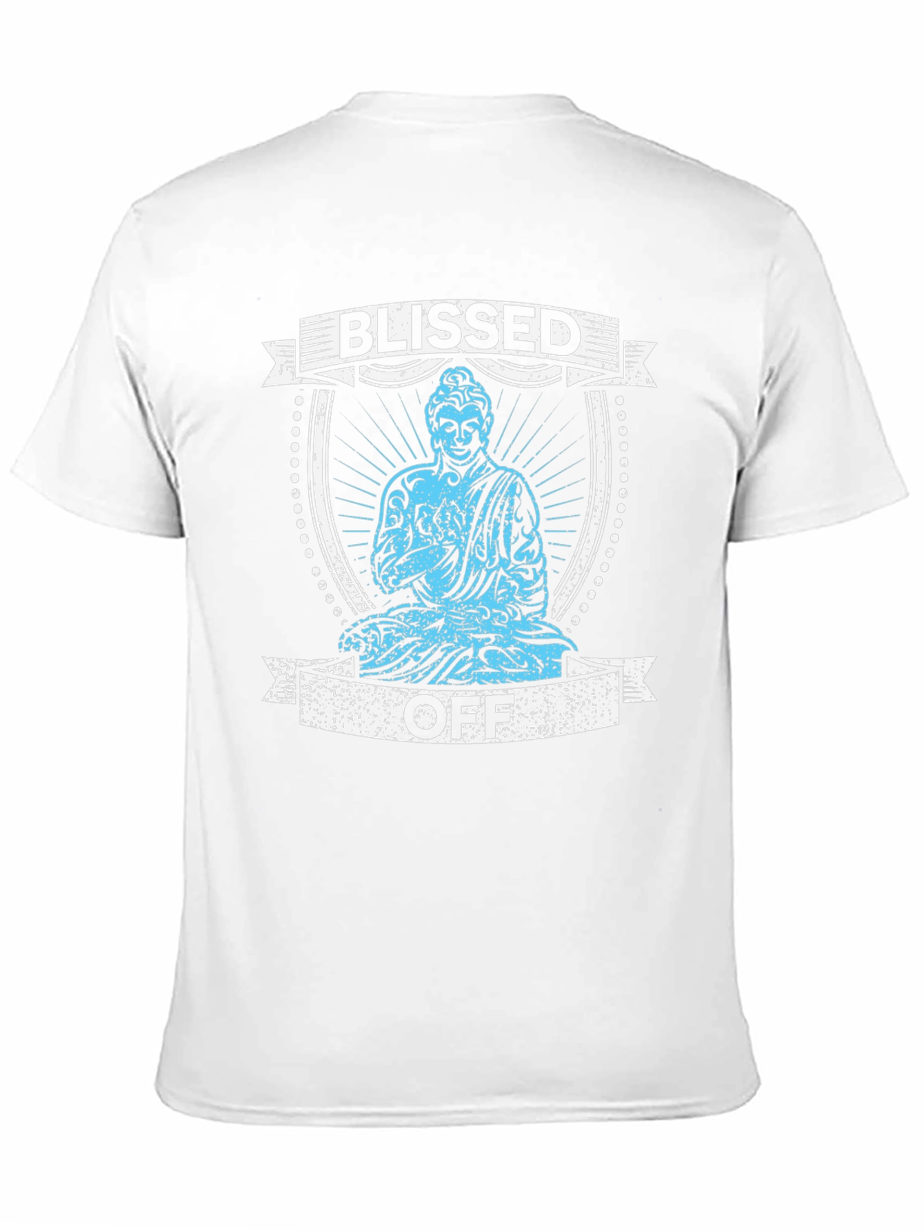 Black Blissed Off Buddha Graphic T-Shirt - Black view 11