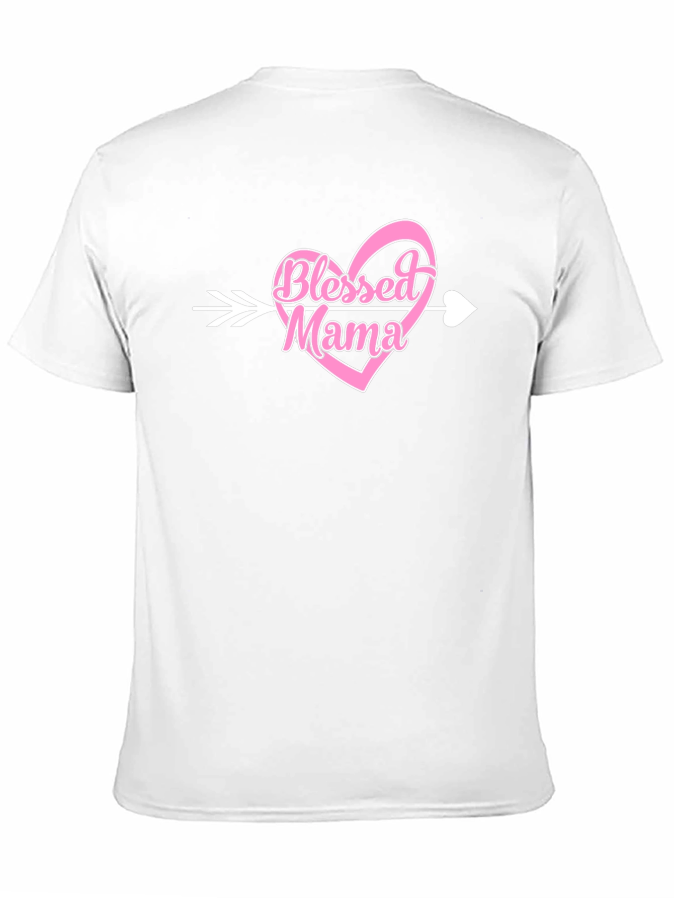 Black Blessed Mama Arrow Heart Graphic T-Shirt view 11