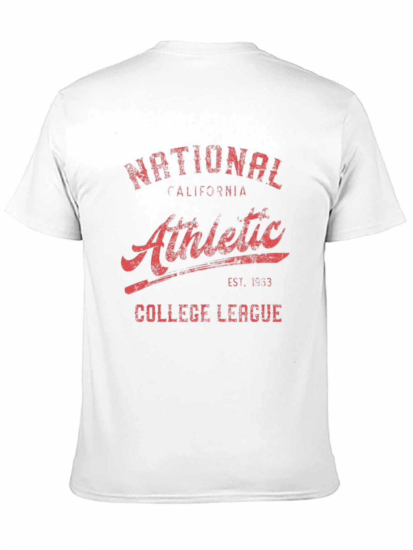 Black Vintage National Athletic College League T-Shirt view 11