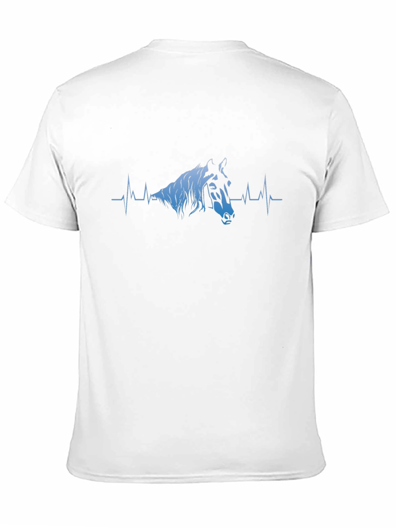 Black Horse Heartbeat T-Shirt - Equestrian Life Line Tee view 11