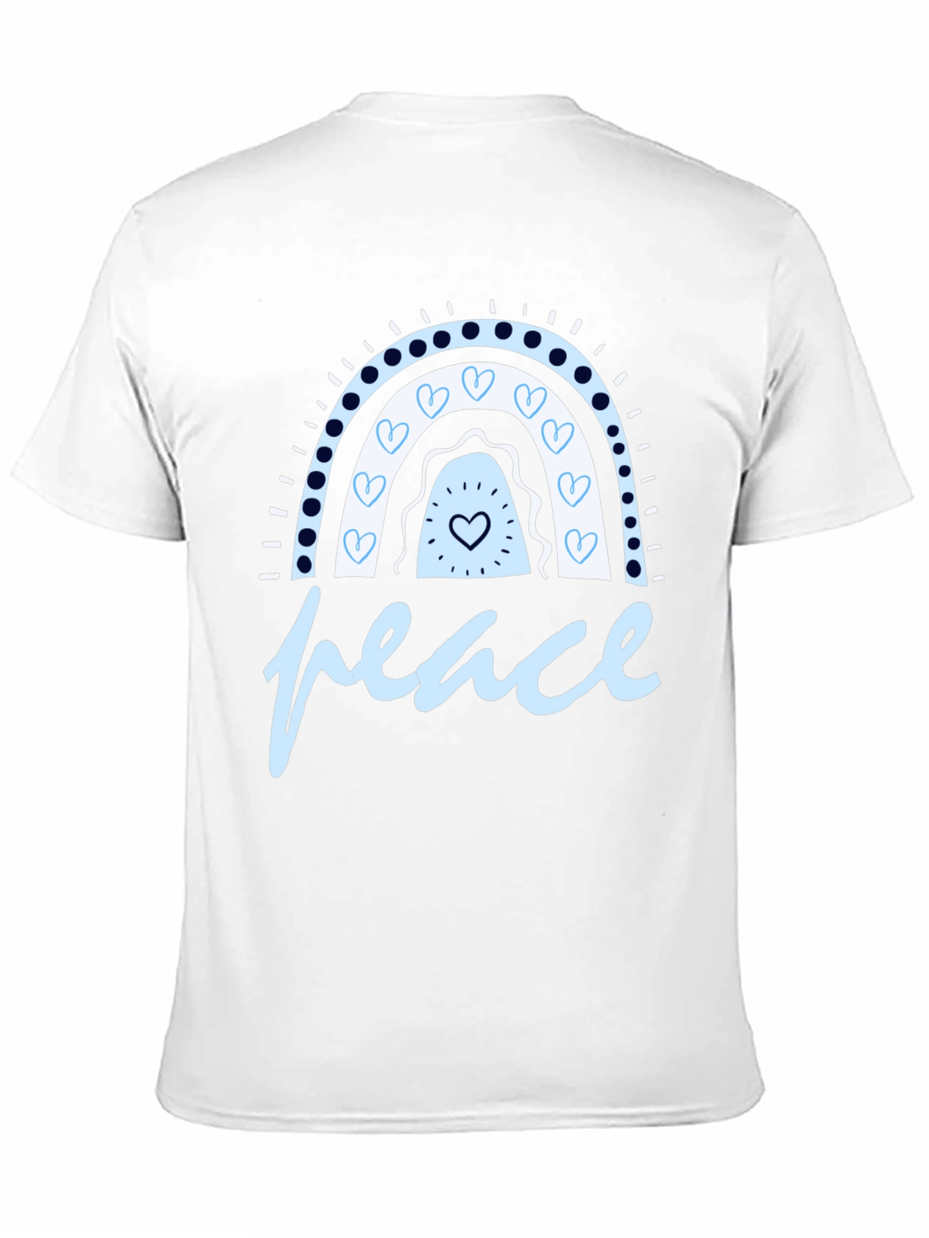 Black Peace Rainbow Graphic Tee - Stylish Comfort view 11