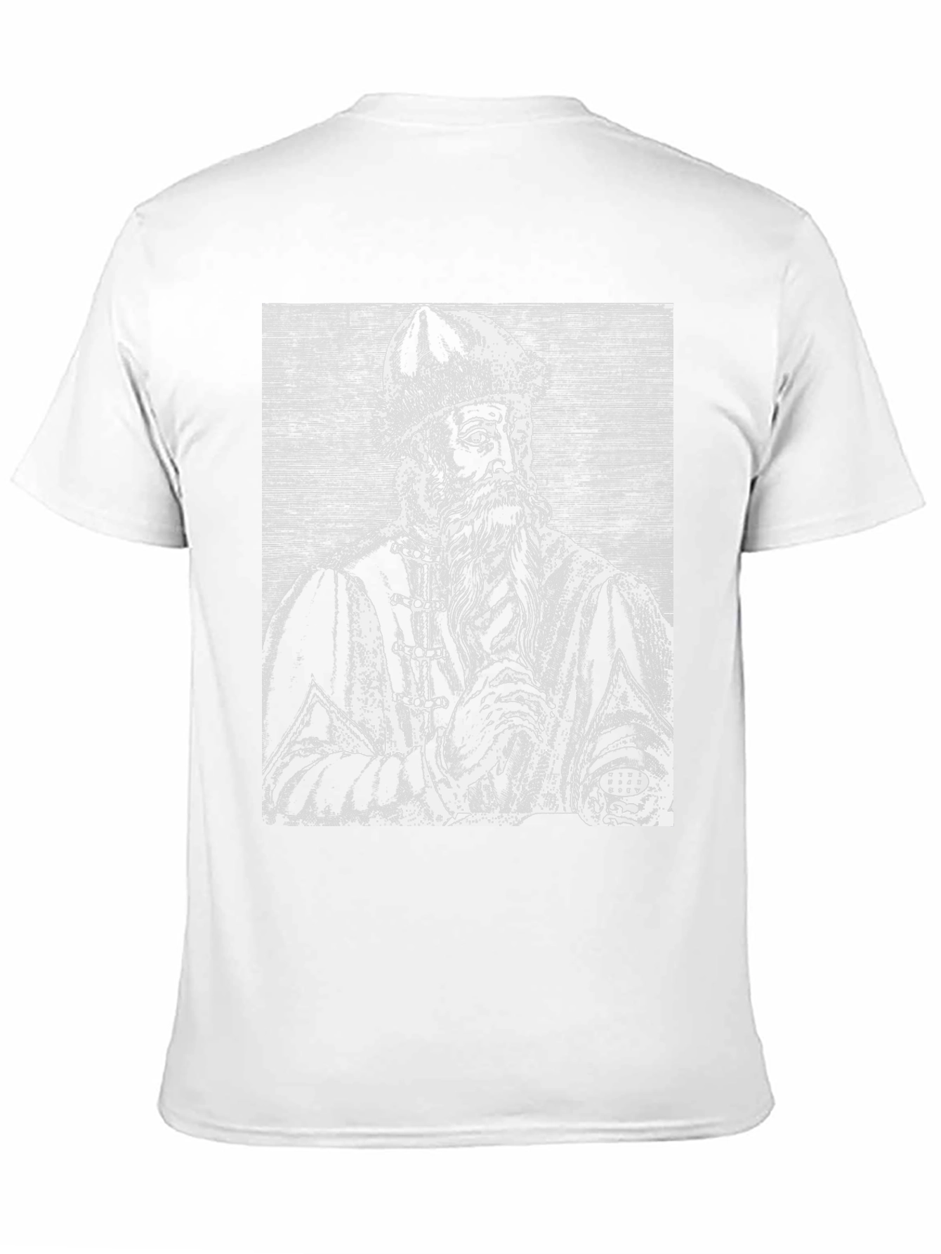 Black Vintage Portrait Graphic T-Shirt view 11