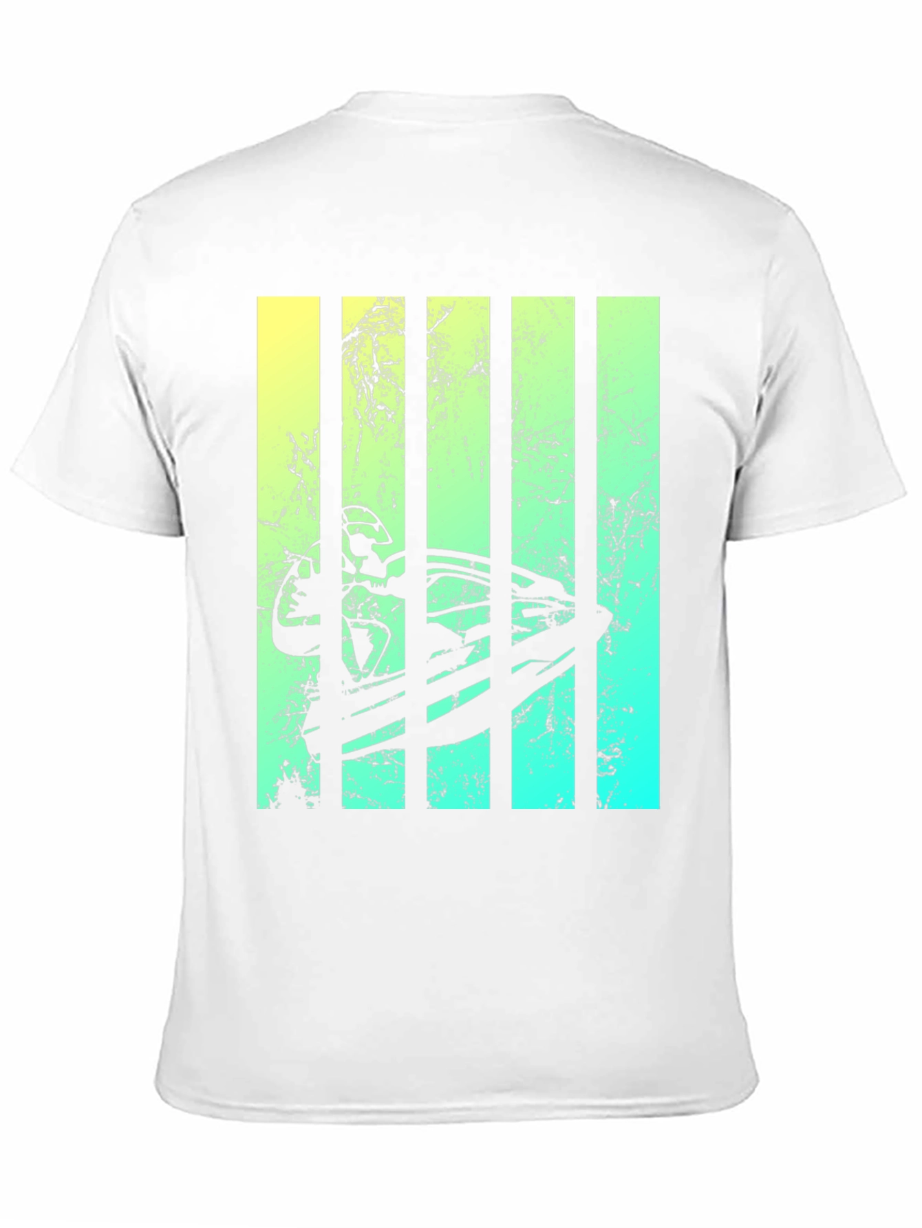 Black Modern Surfboard Graphic Tee view 11