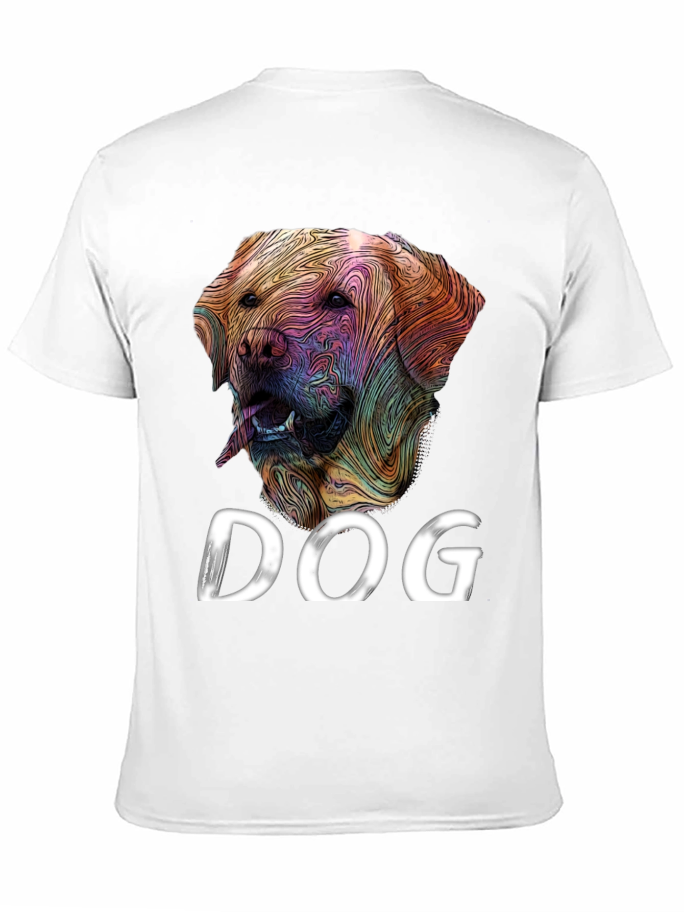 Black Dog Graphic Tee - Artistic Labrador Design view 11