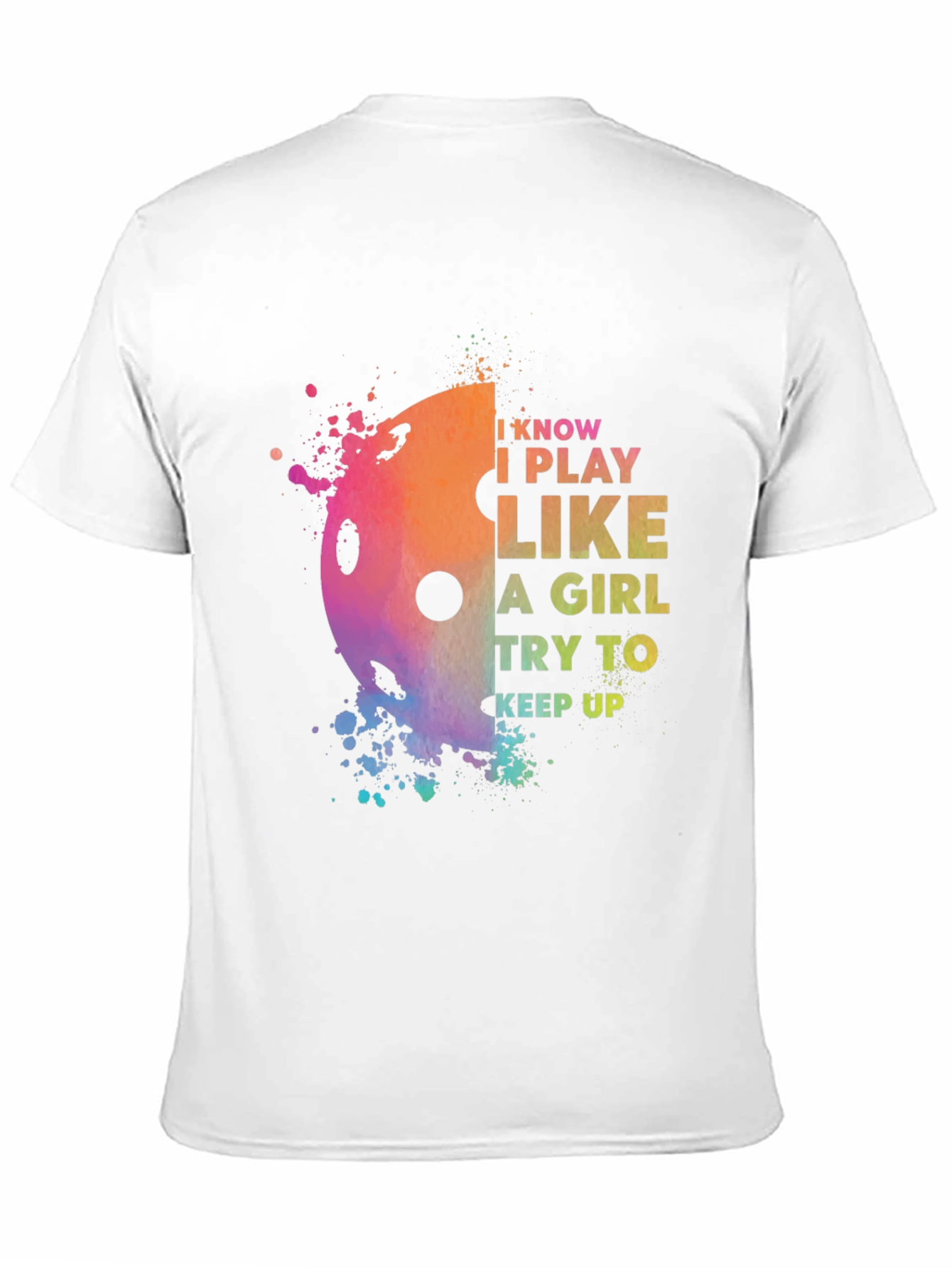 Black Pickleball I Play Like A Girl T-Shirt view 11