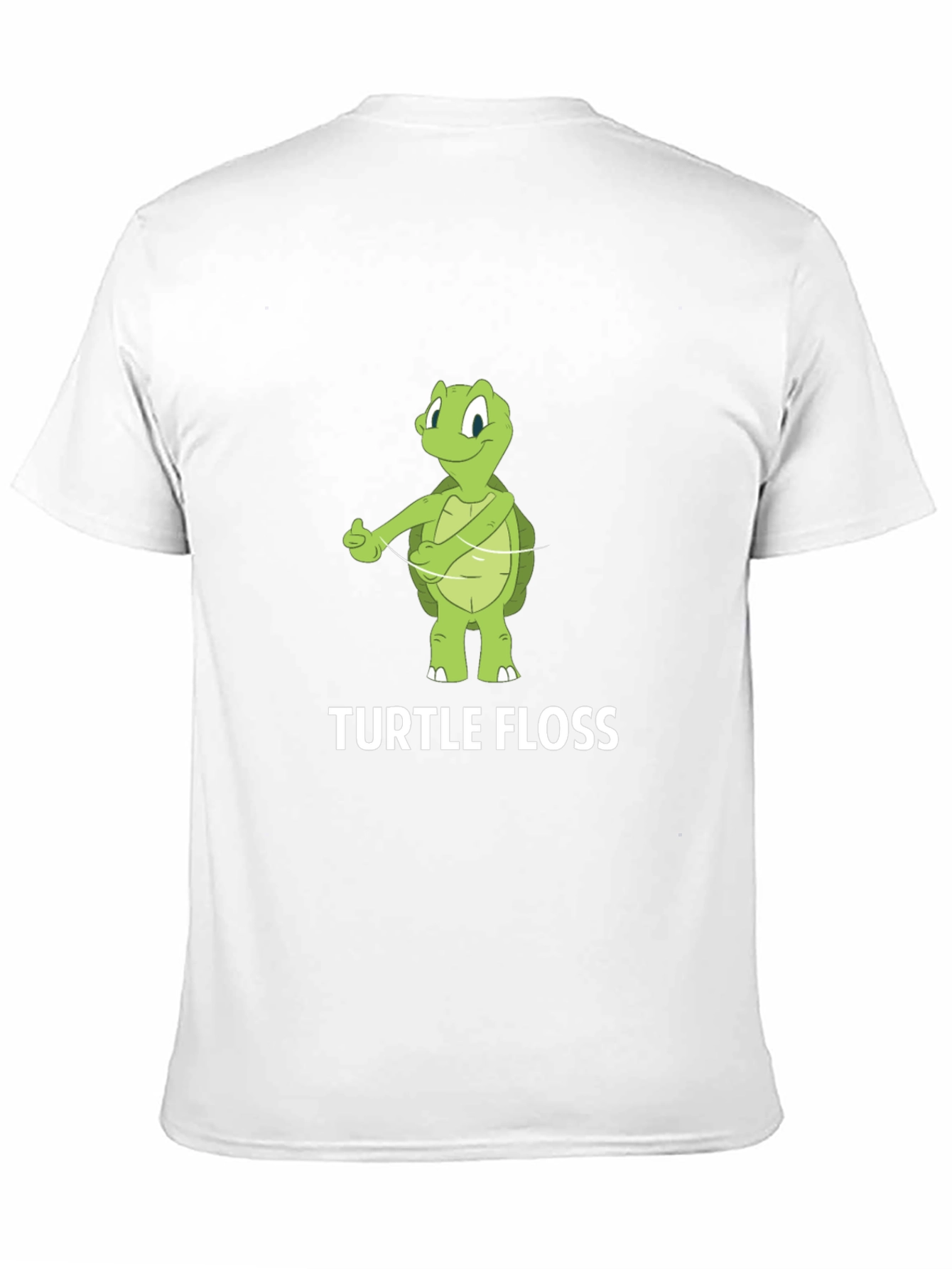 Black Turtle Floss T-Shirt - Funny Dental Hygiene Tee view 11