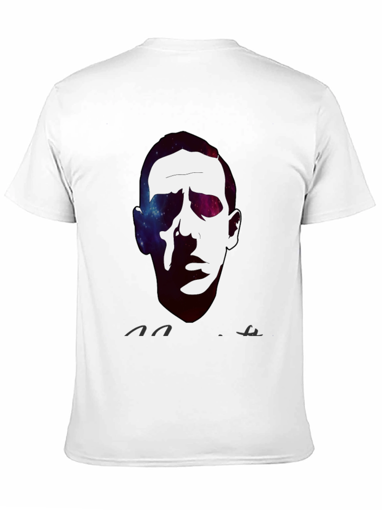 Black Cosmic Portrait Black T-Shirt view 11