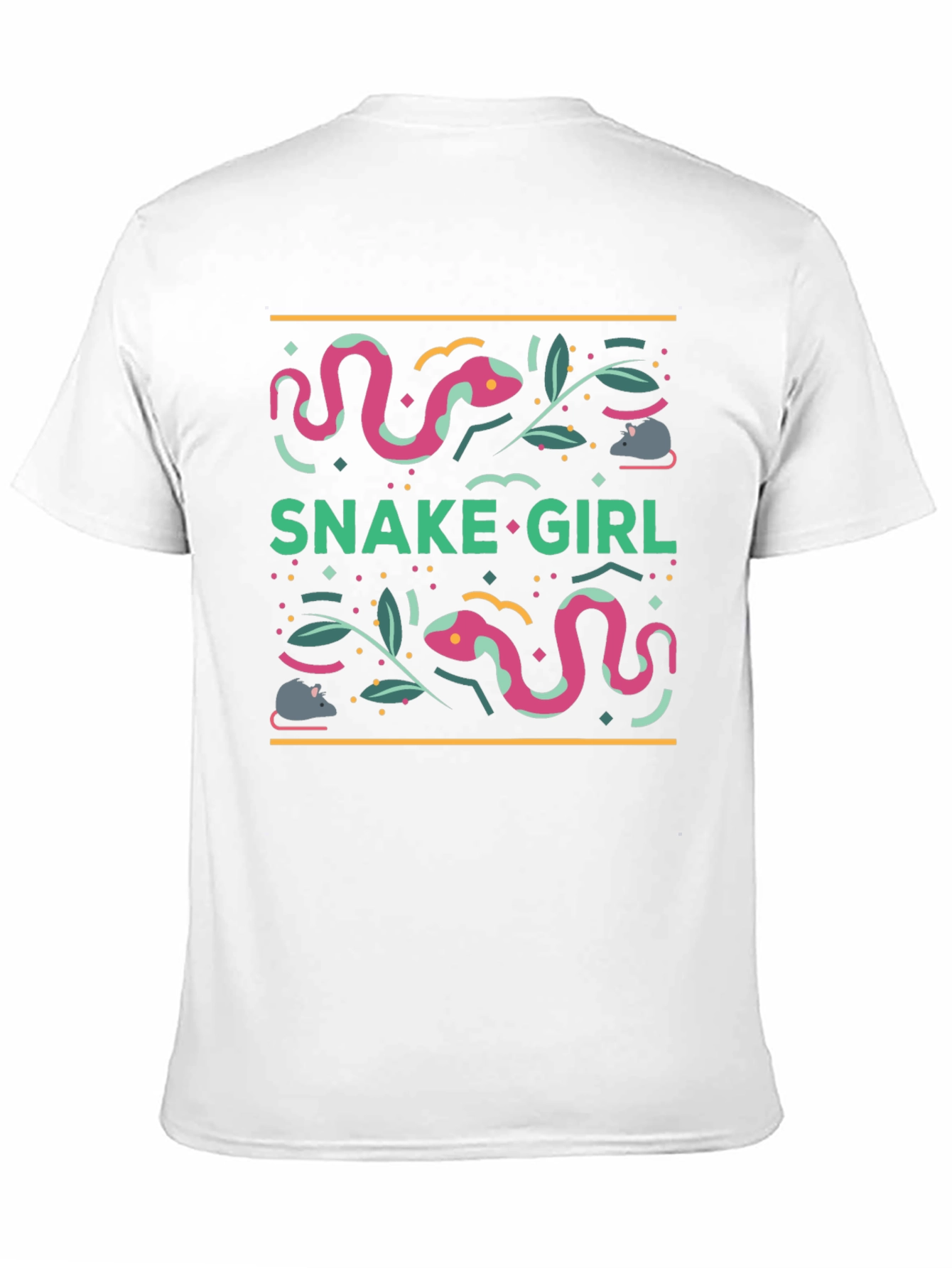 Black Snake Girl Graphic Tee - Quirky & Unique view 11