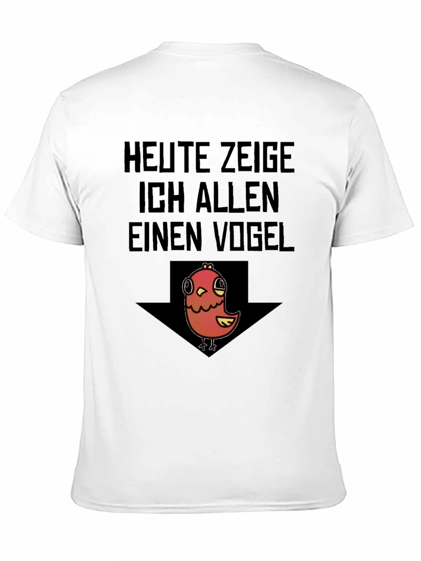 Black Heute Zeige Vogel T-Shirt - Funny Bird Graphic Tee view 11