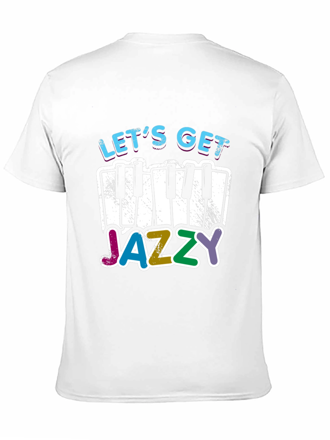 Black Let's Get Jazzy T-Shirt - Music Lover Tee view 11
