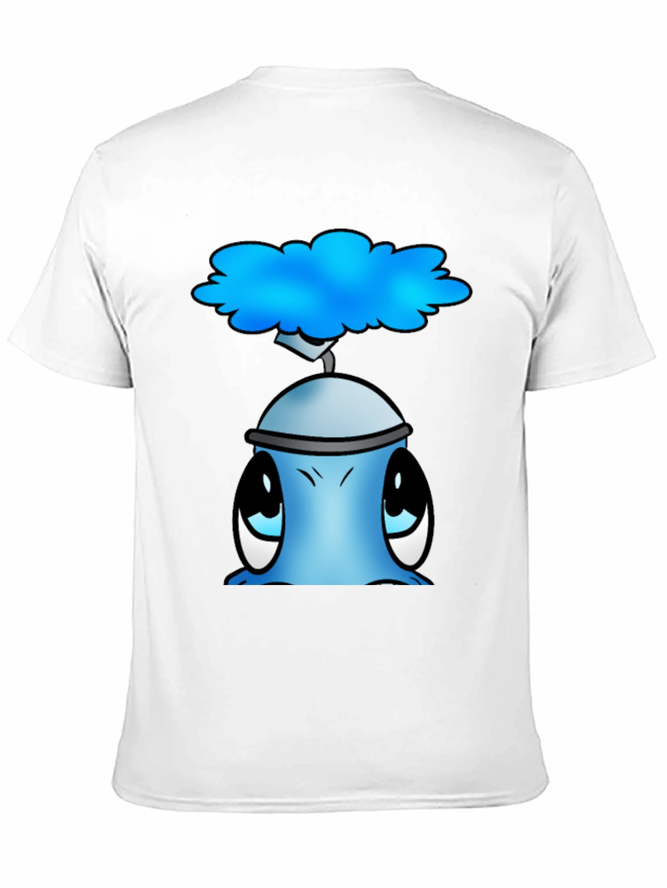 Black Cute Blue Alien Graphic T-Shirt view 11