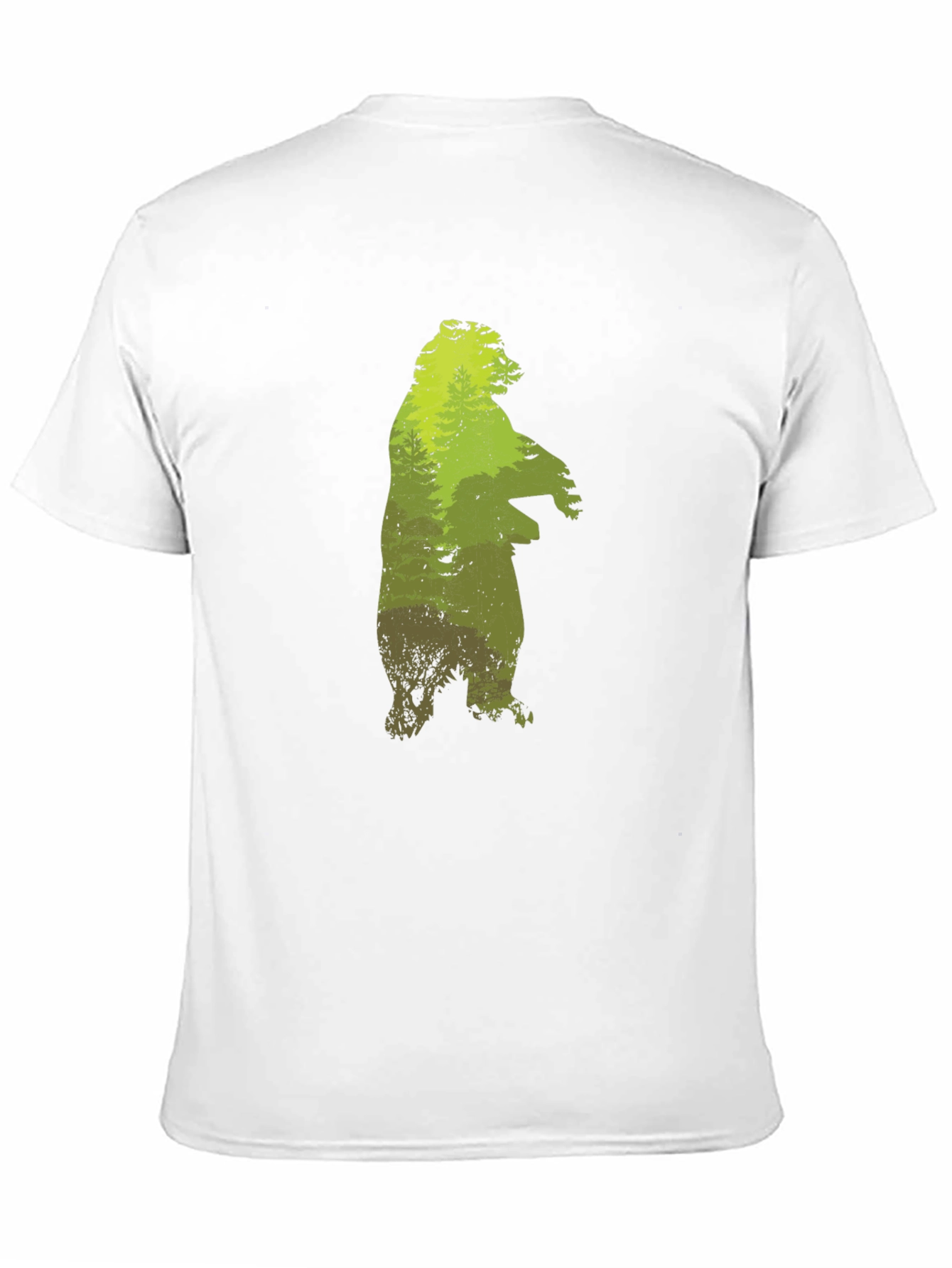 Black Nature Bear Graphic T-Shirt view 11