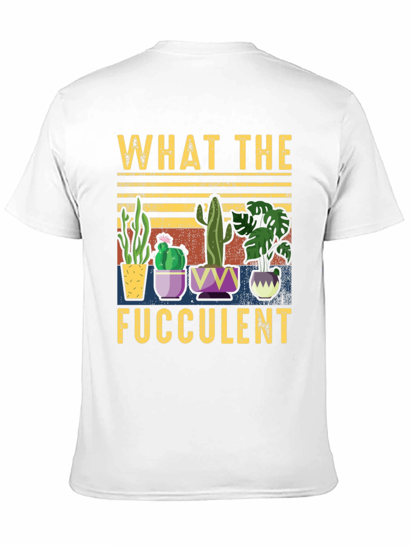 Black What the Fucculent T-Shirt Funny Succulent Plant Lover Tee view 11