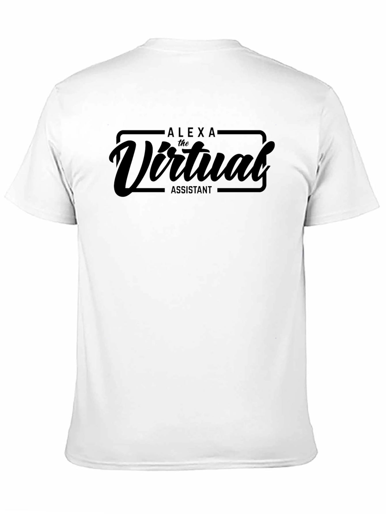 Black Alexa the Virtual Assistant Black T-Shirt view 11